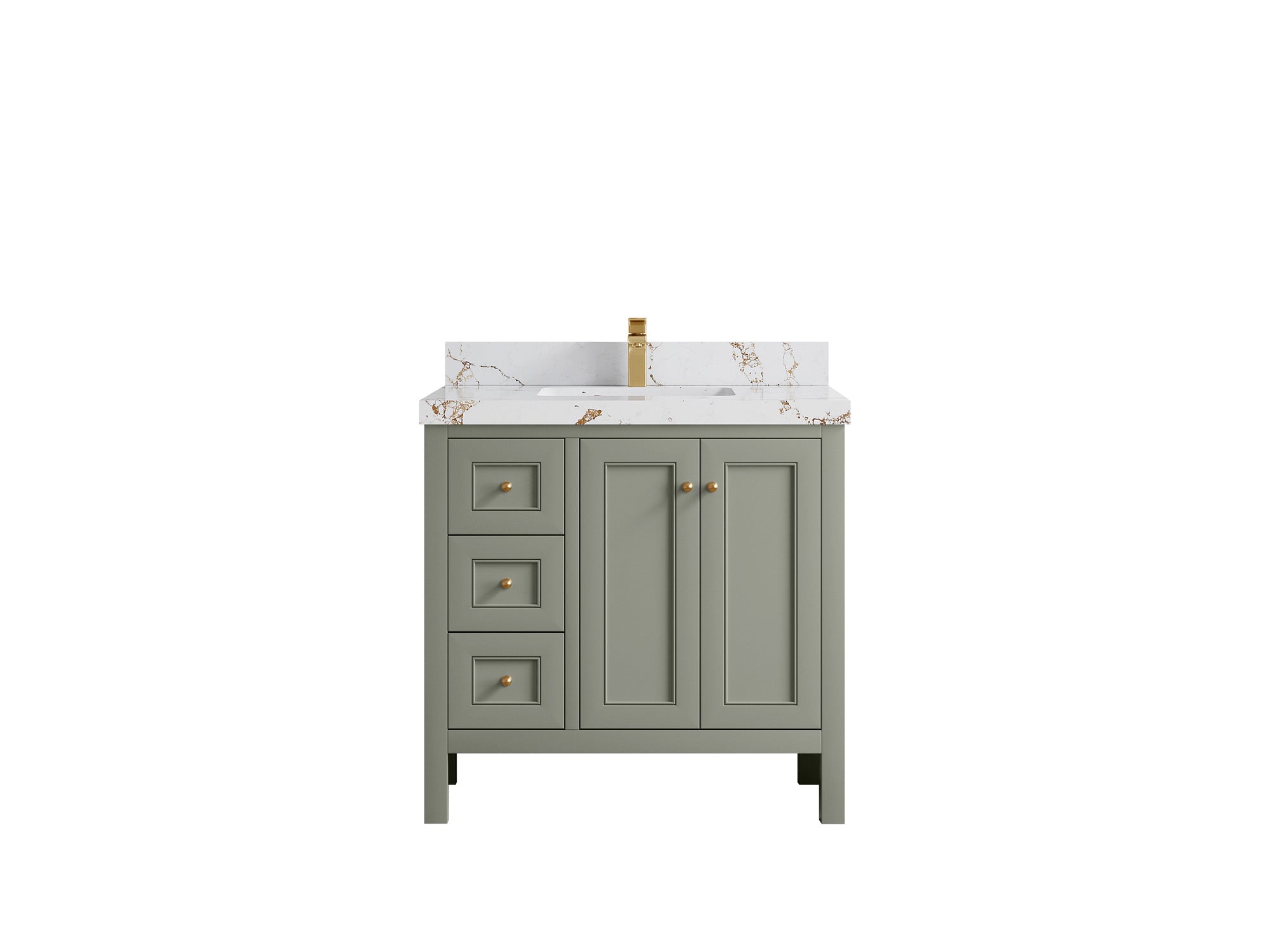 Nashville 36 in. W x 22 in. D Center Sink Bathroom Vanity - Willow Bath and Vanity