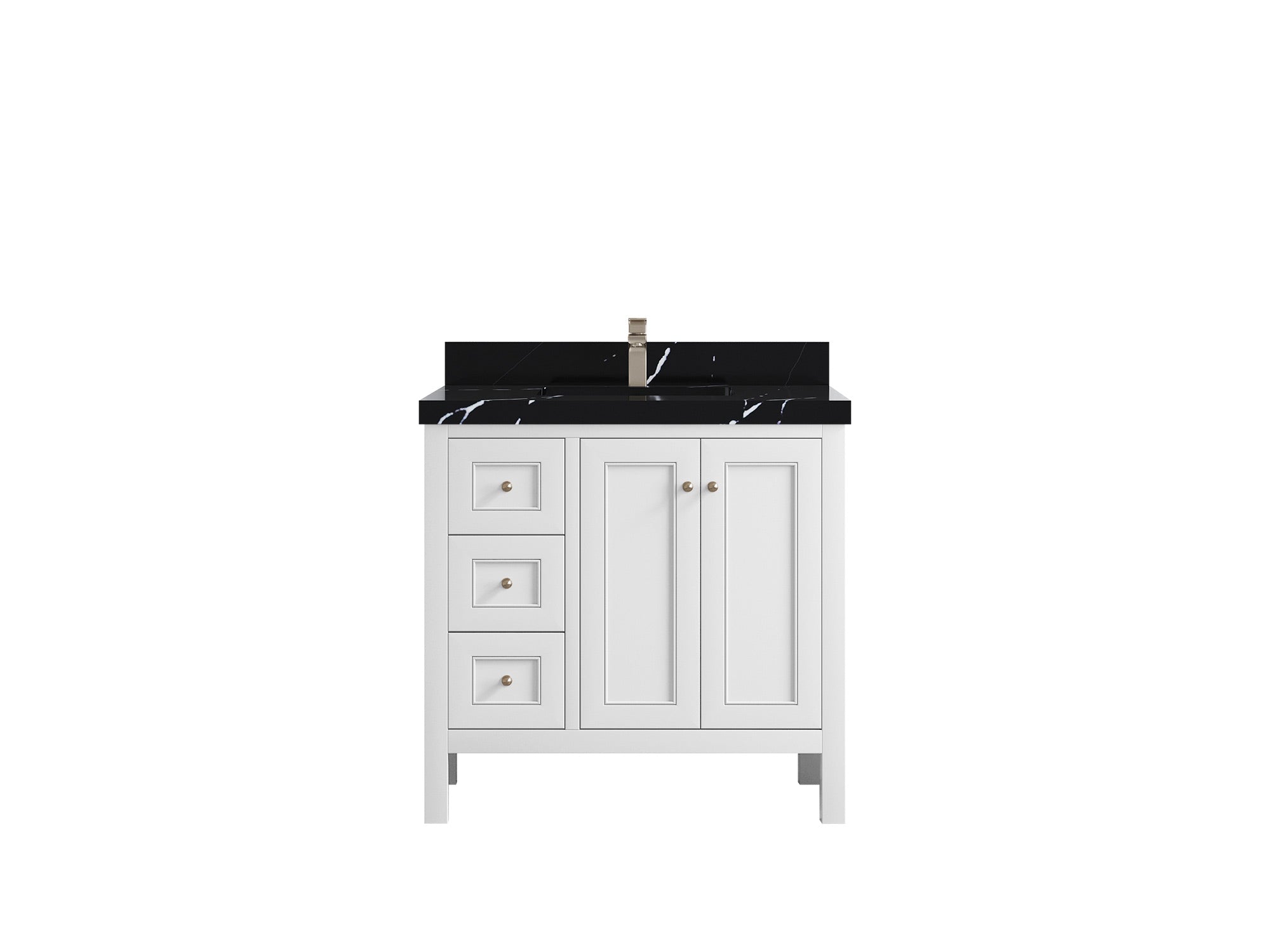 Nashville 36 in. W x 22 in. D Center Sink Bathroom Vanity - Willow Bath and Vanity