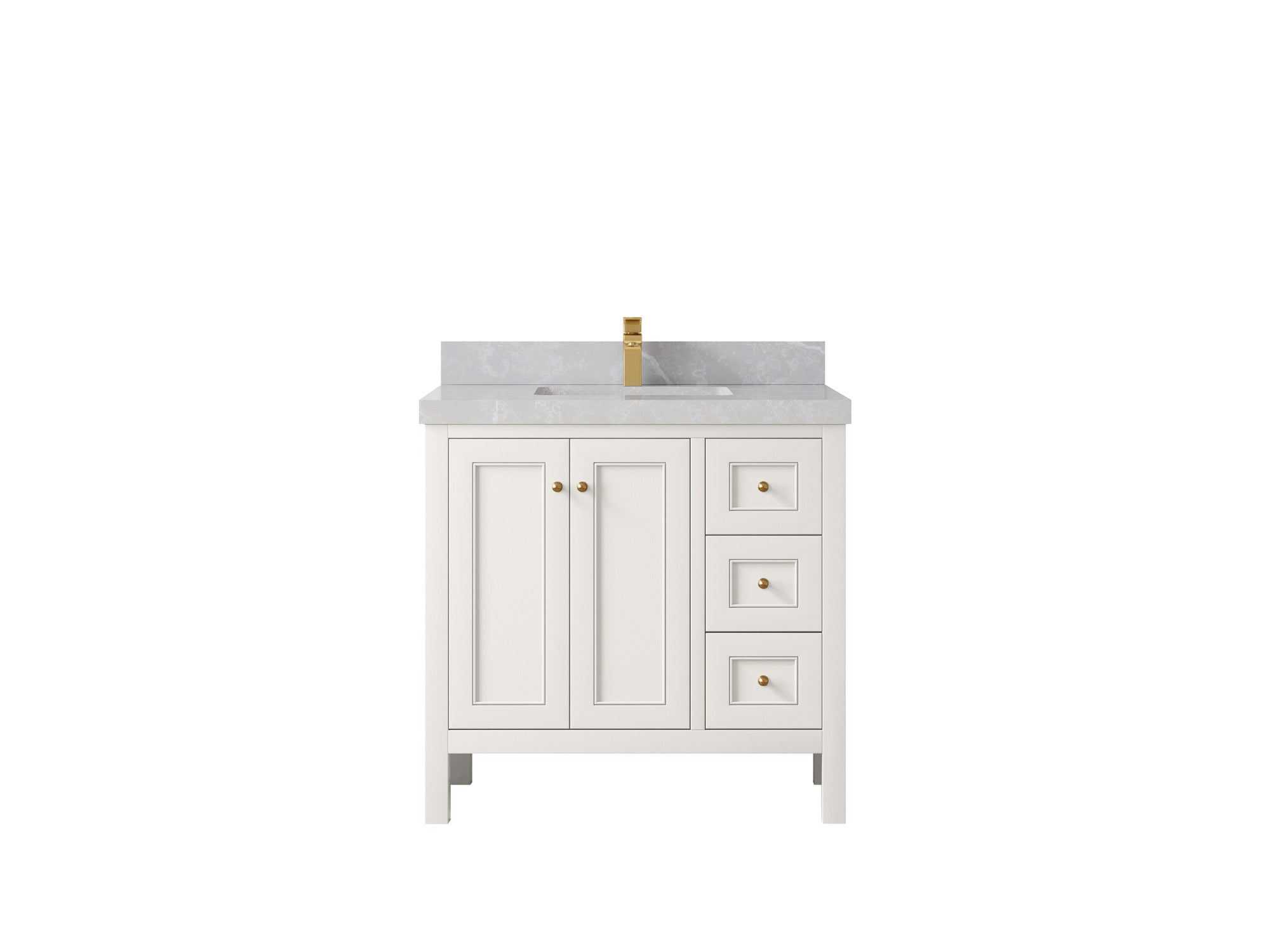 Nashville 36 in. W x 22 in. D Center Sink Bathroom Vanity - Willow Bath and Vanity