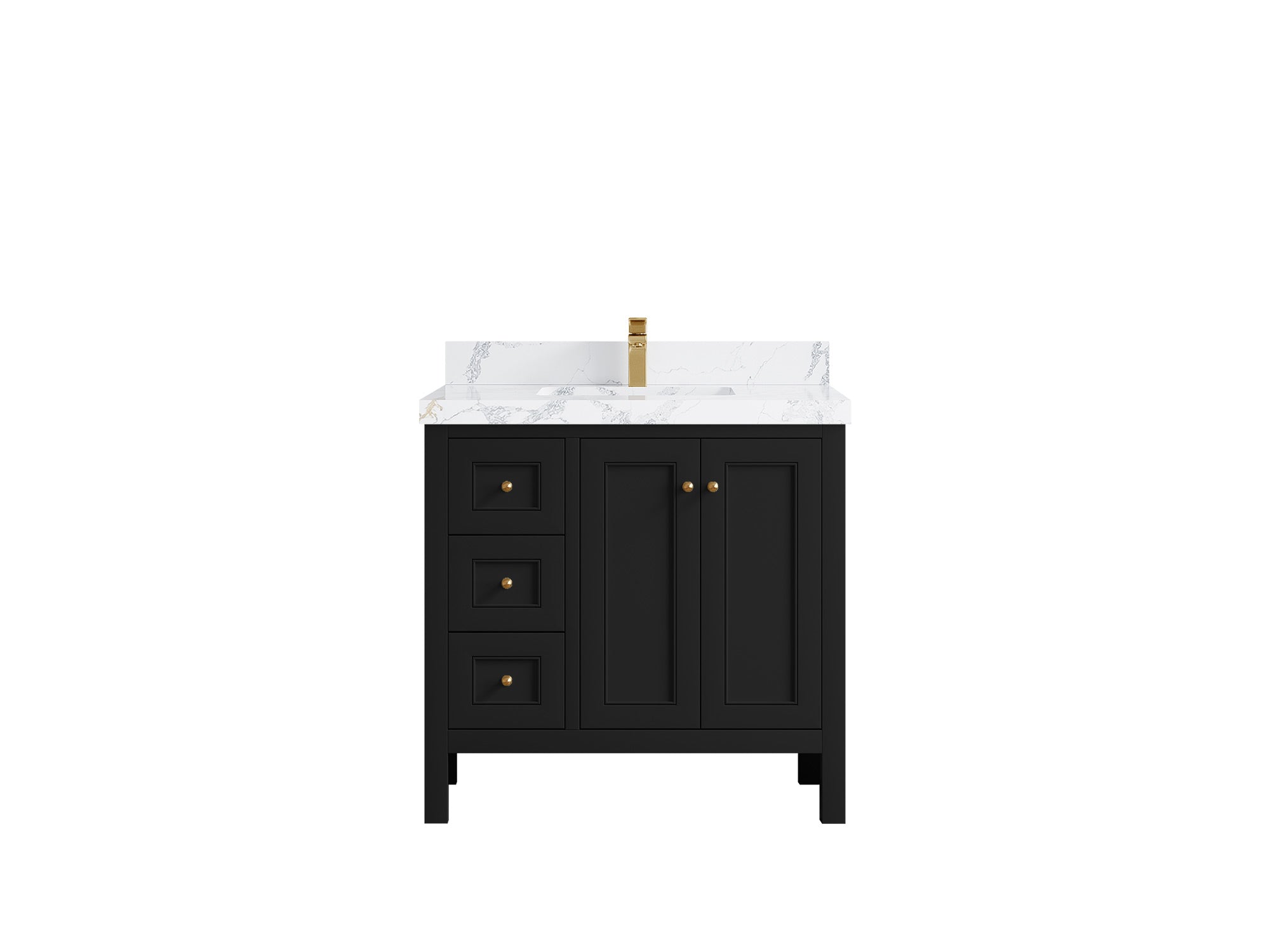 Nashville 36 in. W x 22 in. D Center Sink Bathroom Vanity - Willow Bath and Vanity