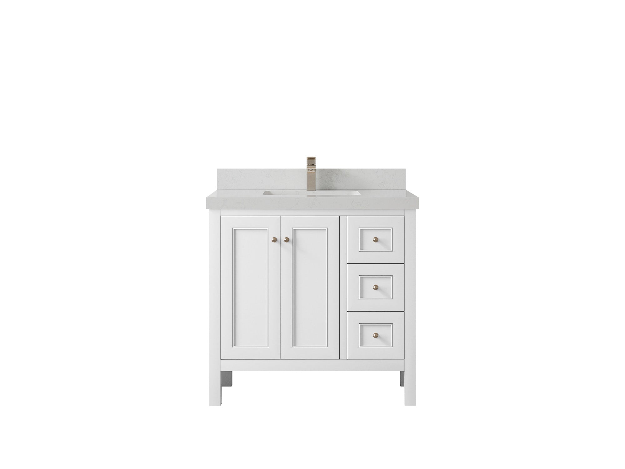 Nashville 36 in. W x 22 in. D Center Sink Bathroom Vanity - Willow Bath and Vanity