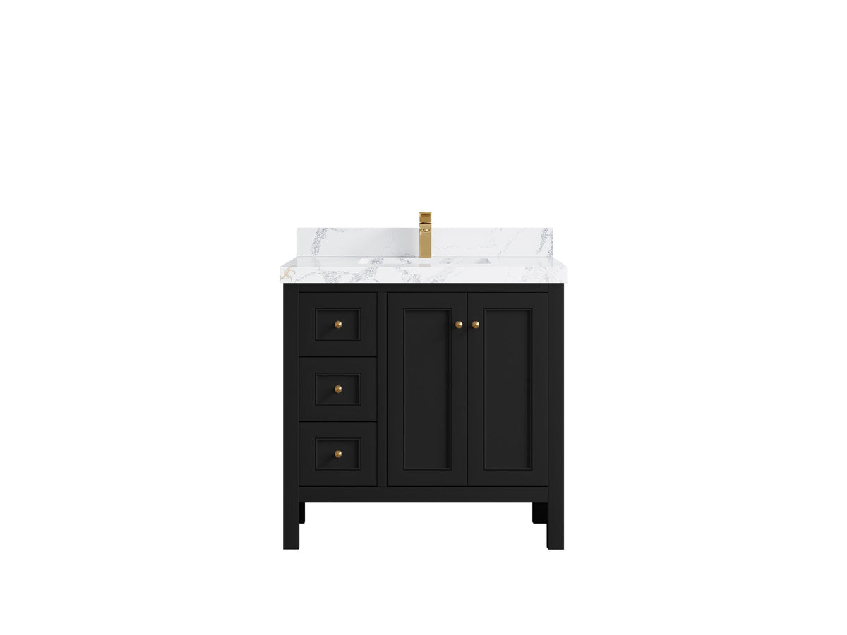 Nashville 36 in. W x 22 in. D Center Sink Bathroom Vanity - Willow Bath and Vanity