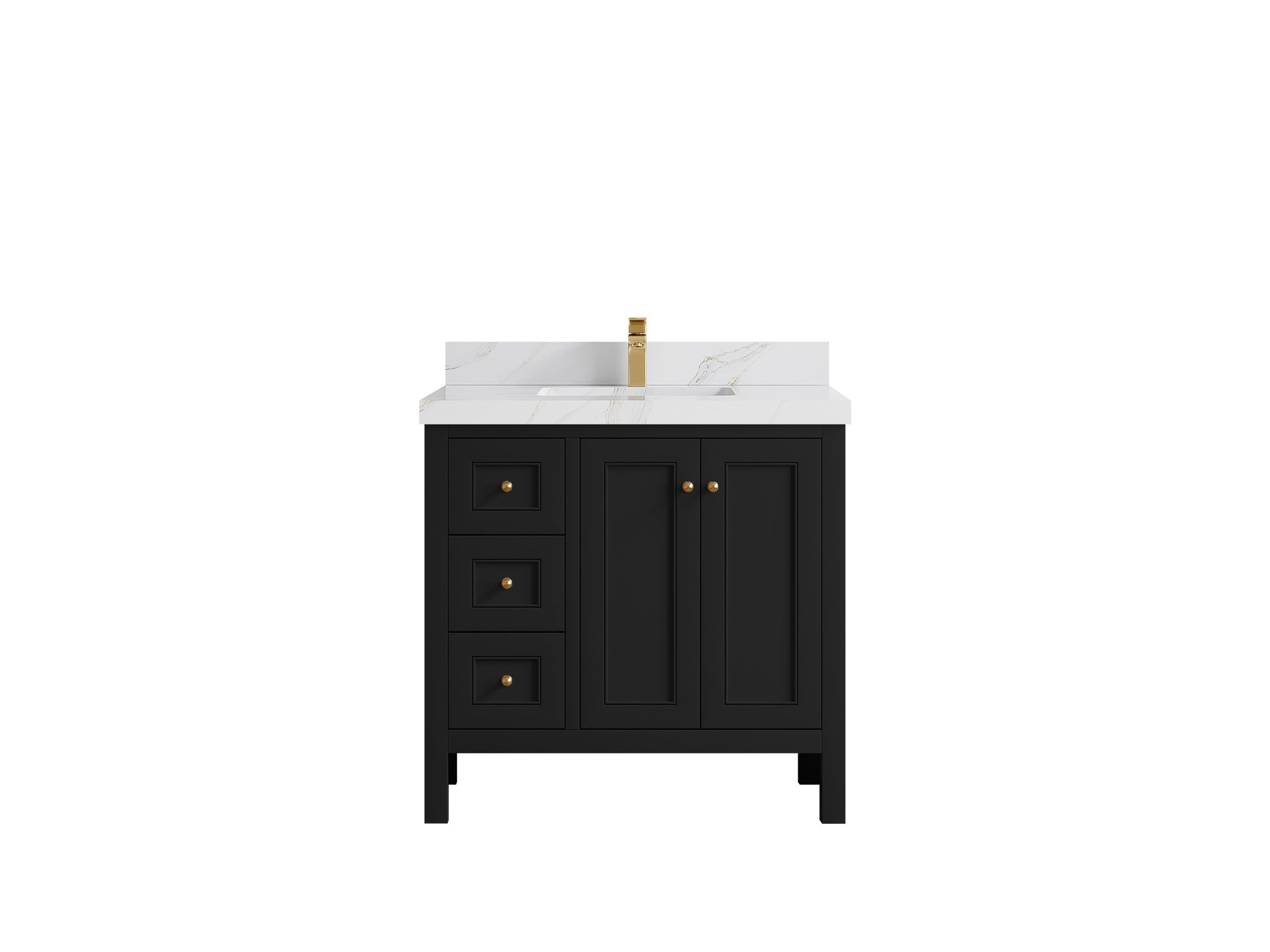 Nashville 36 in. W x 22 in. D Center Sink Bathroom Vanity - Willow Bath and Vanity