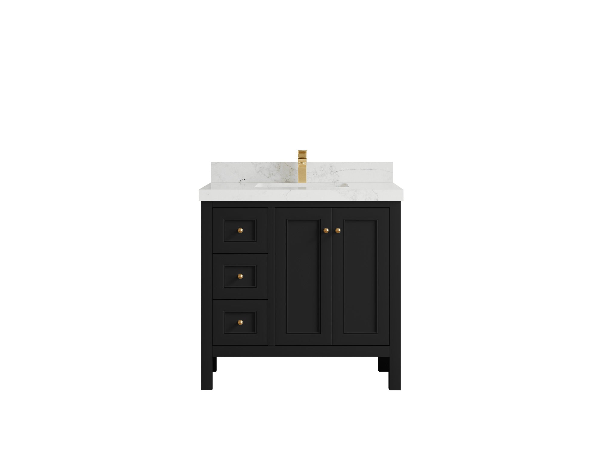 Nashville 36 in. W x 22 in. D Center Sink Bathroom Vanity - Willow Bath and Vanity