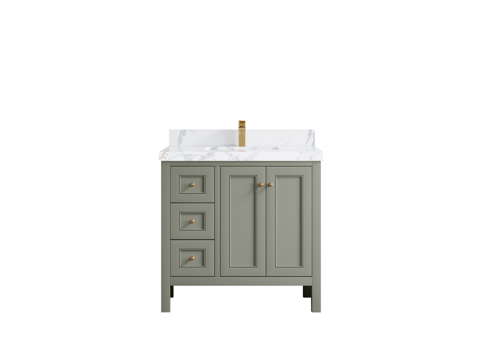 Nashville 36 in. W x 22 in. D Center Sink Bathroom Vanity - Willow Bath and Vanity
