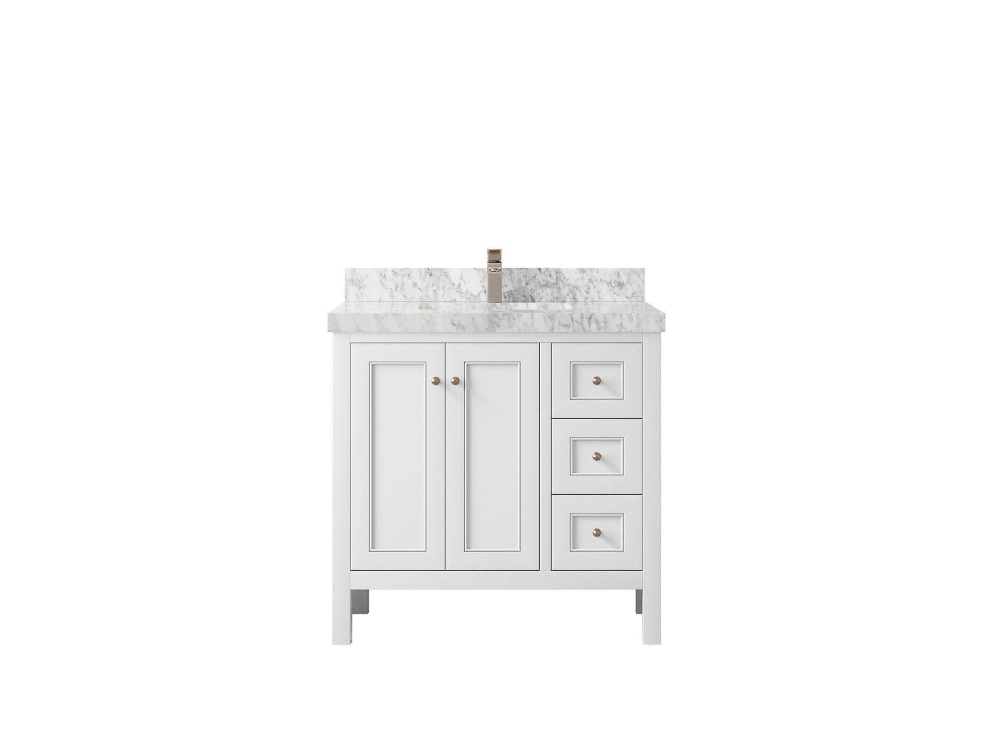Nashville 36 in. W x 22 in. D Center Sink Bathroom Vanity - Willow Bath and Vanity