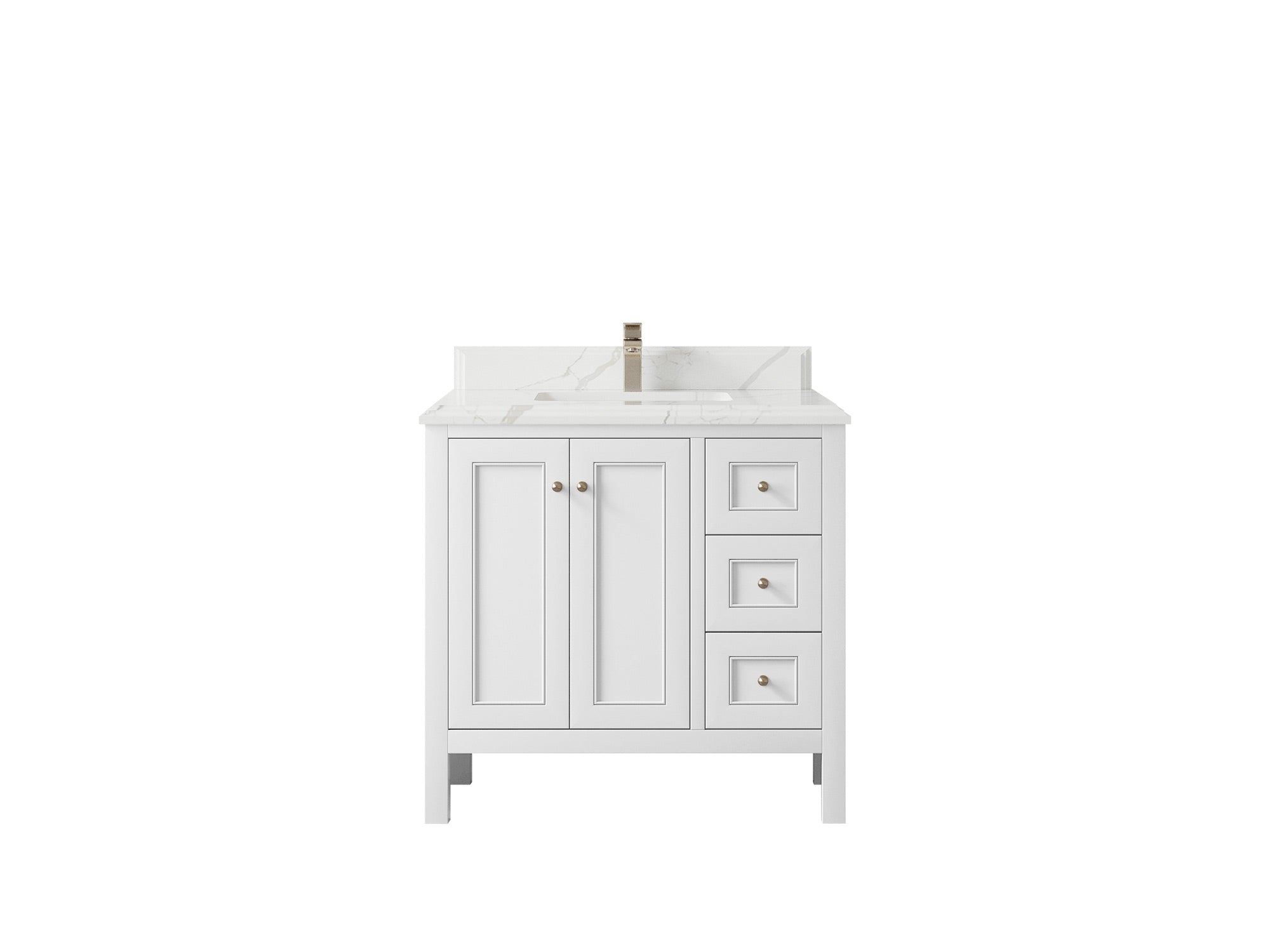 Nashville 36 in. W x 22 in. D Center Sink Bathroom Vanity - Willow Bath and Vanity