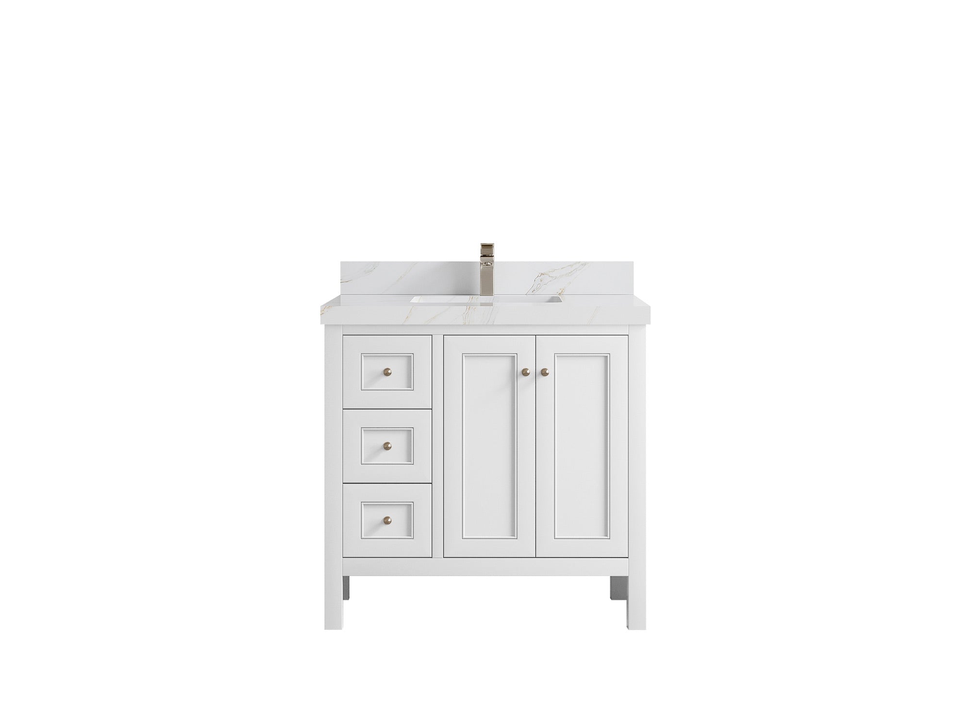 Nashville 36 in. W x 22 in. D Center Sink Bathroom Vanity - Willow Bath and Vanity