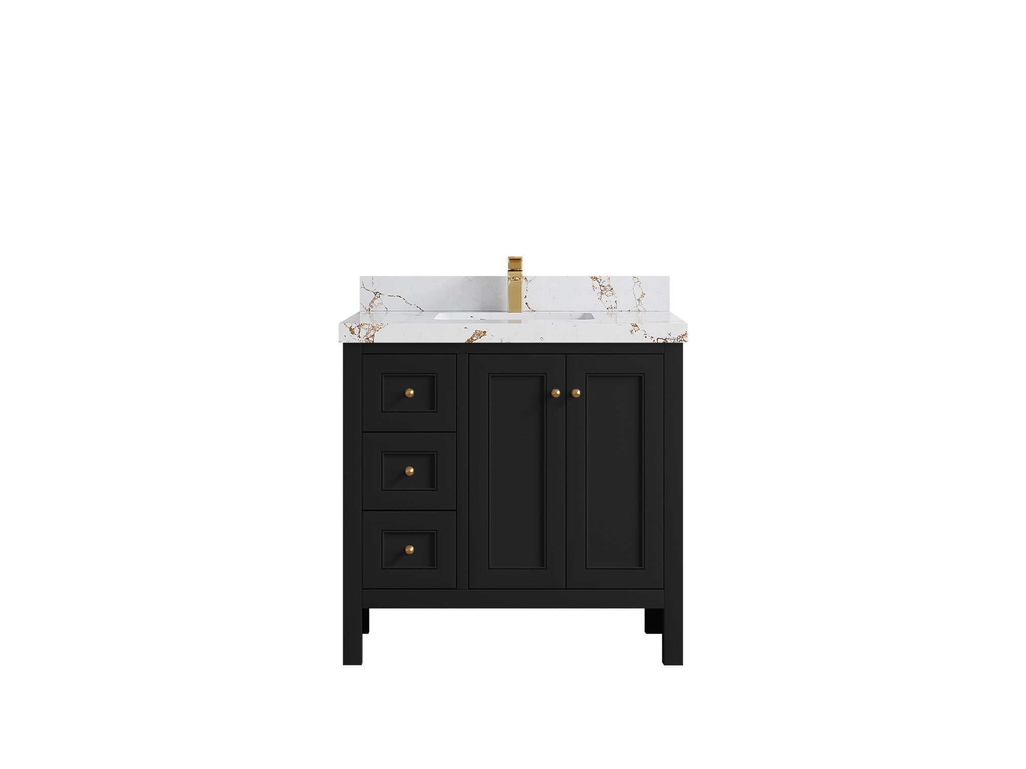 Nashville 36 in. W x 22 in. D Center Sink Bathroom Vanity - Willow Bath and Vanity