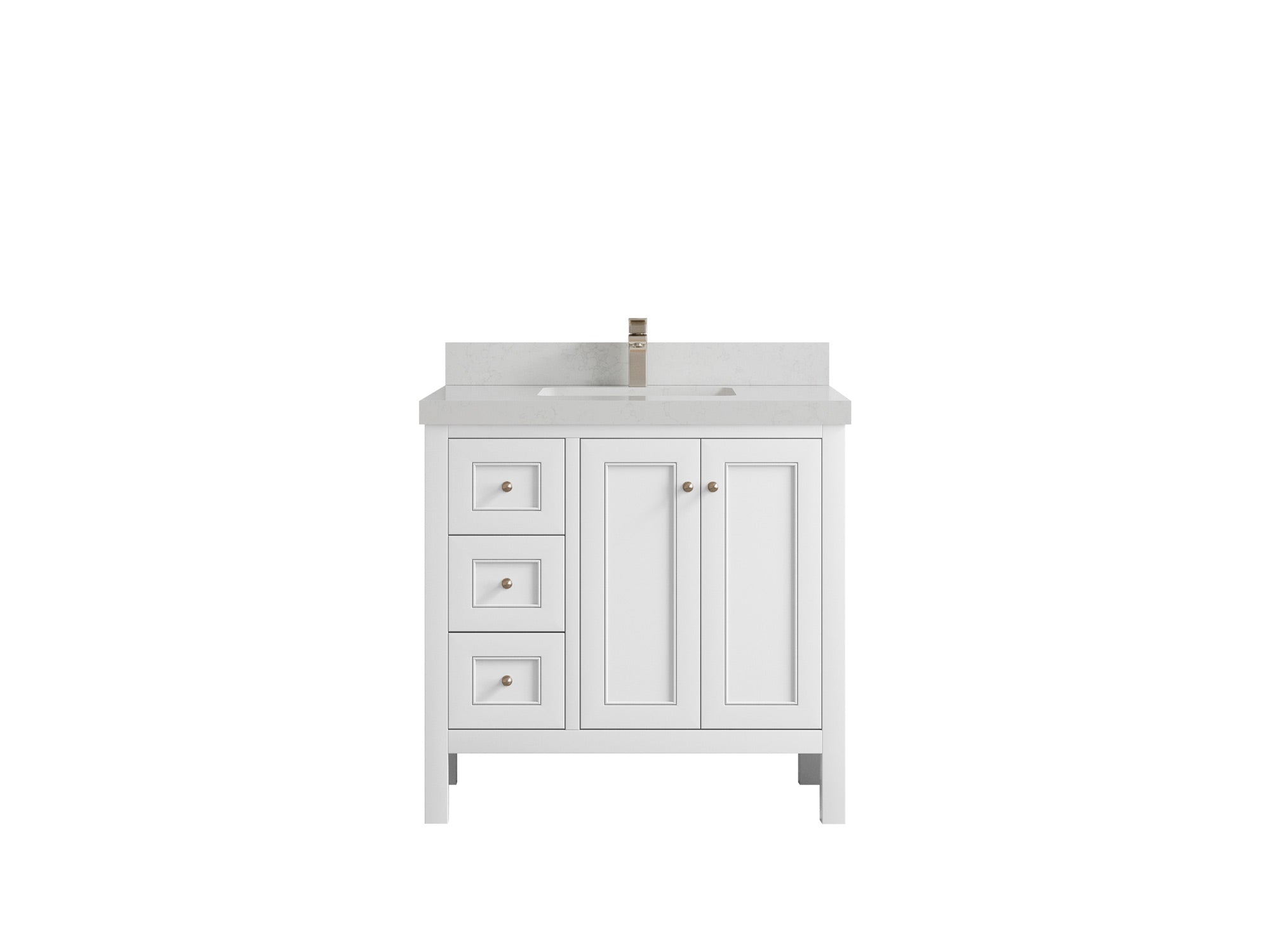 Nashville 36 in. W x 22 in. D Center Sink Bathroom Vanity - Willow Bath and Vanity