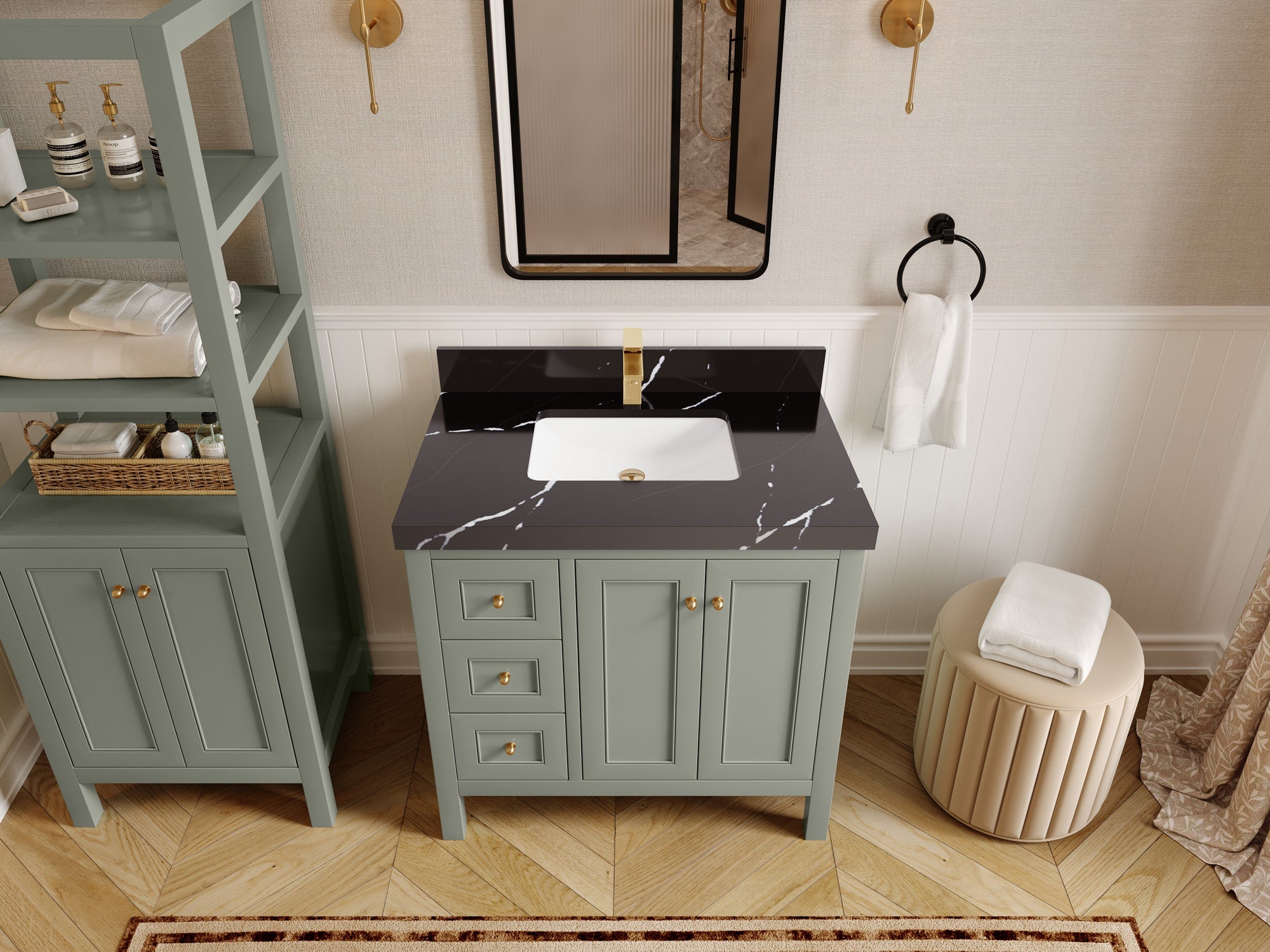 Nashville 36 in. W x 22 in. D Center Sink Bathroom Vanity - Willow Bath and Vanity