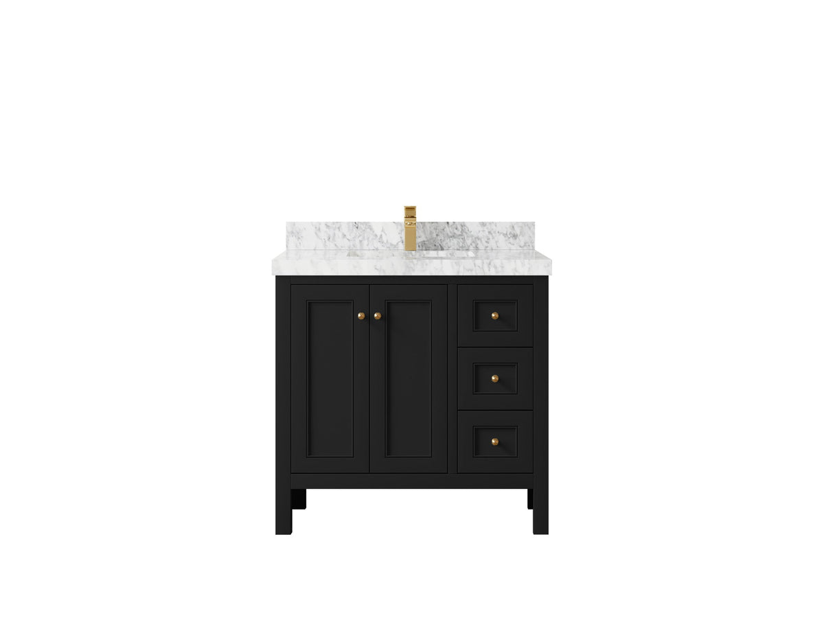 Nashville 36 in. W x 22 in. D Center Sink Bathroom Vanity - Willow Bath and Vanity