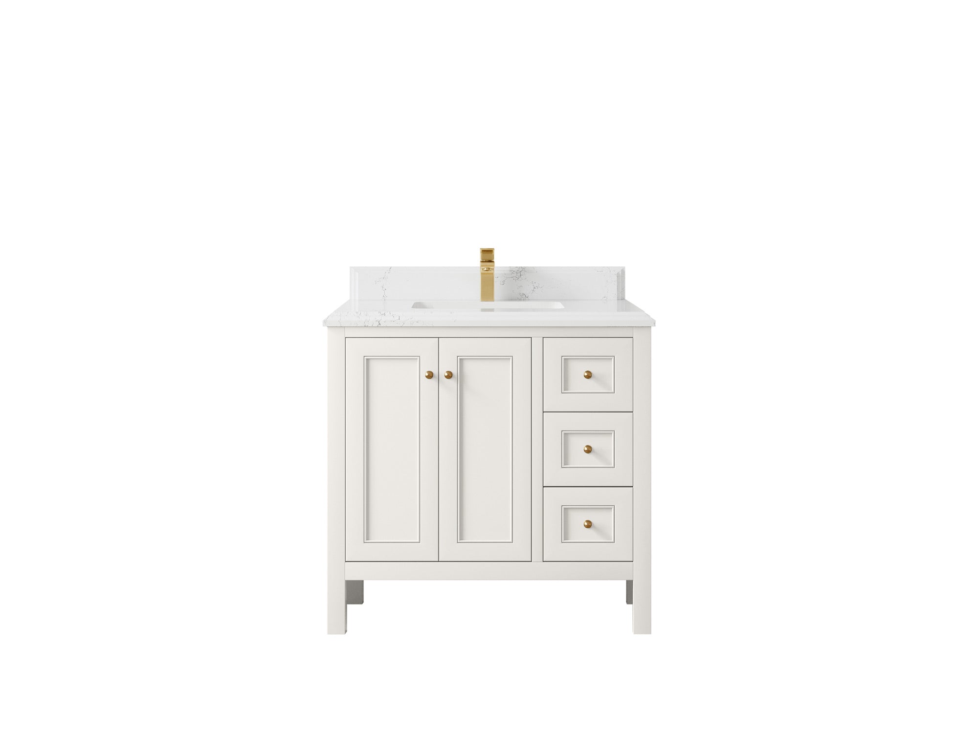 Nashville 36 in. W x 22 in. D Center Sink Bathroom Vanity - Willow Bath and Vanity