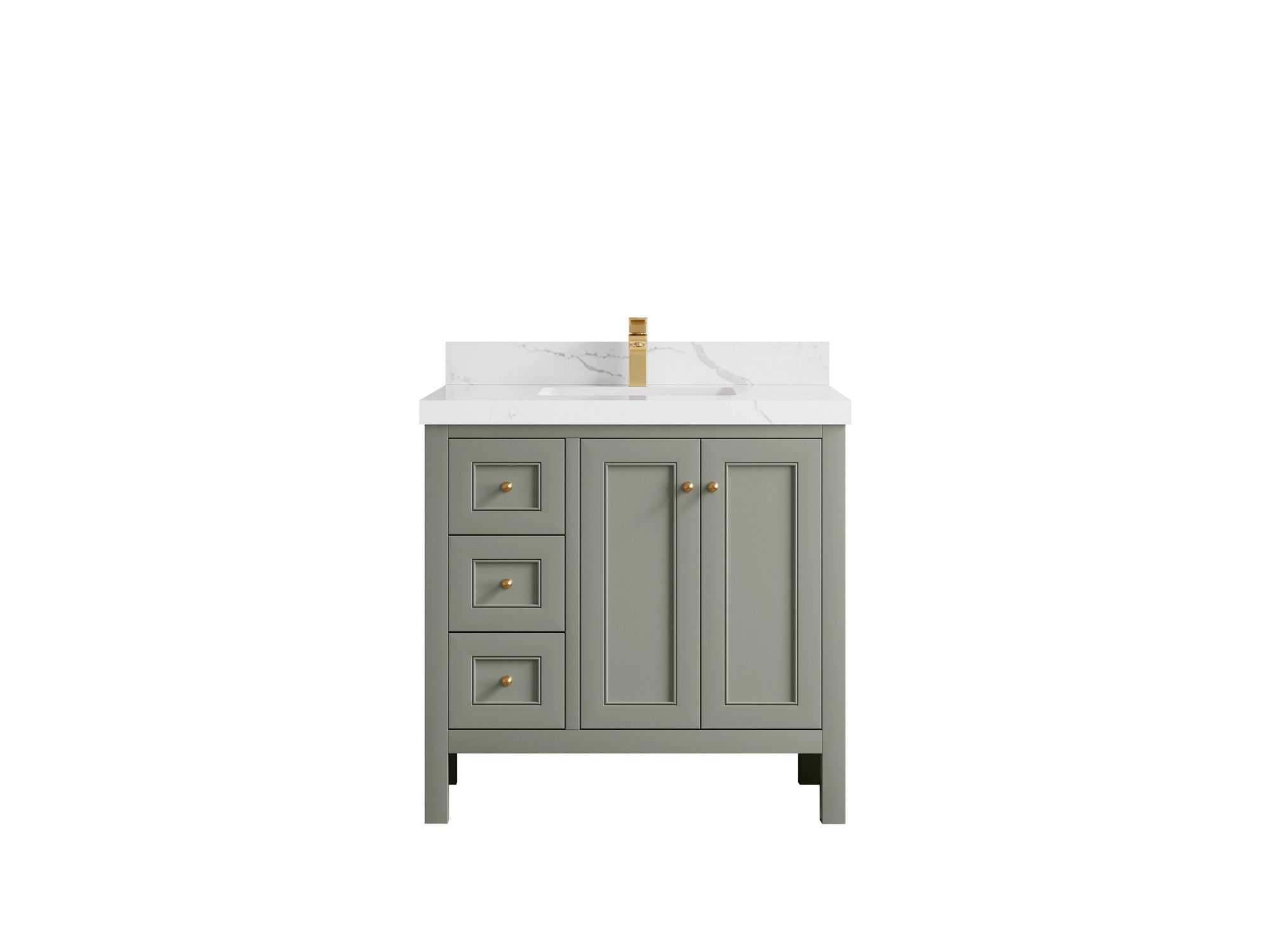 Nashville 36 in. W x 22 in. D Center Sink Bathroom Vanity - Willow Bath and Vanity