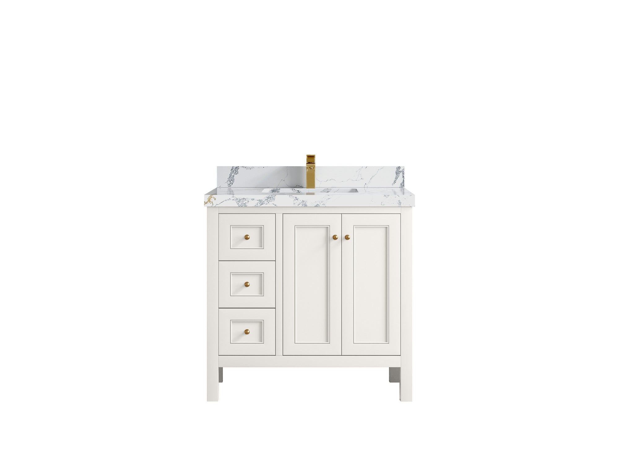 Nashville 36 in. W x 22 in. D Center Sink Bathroom Vanity - Willow Bath and Vanity