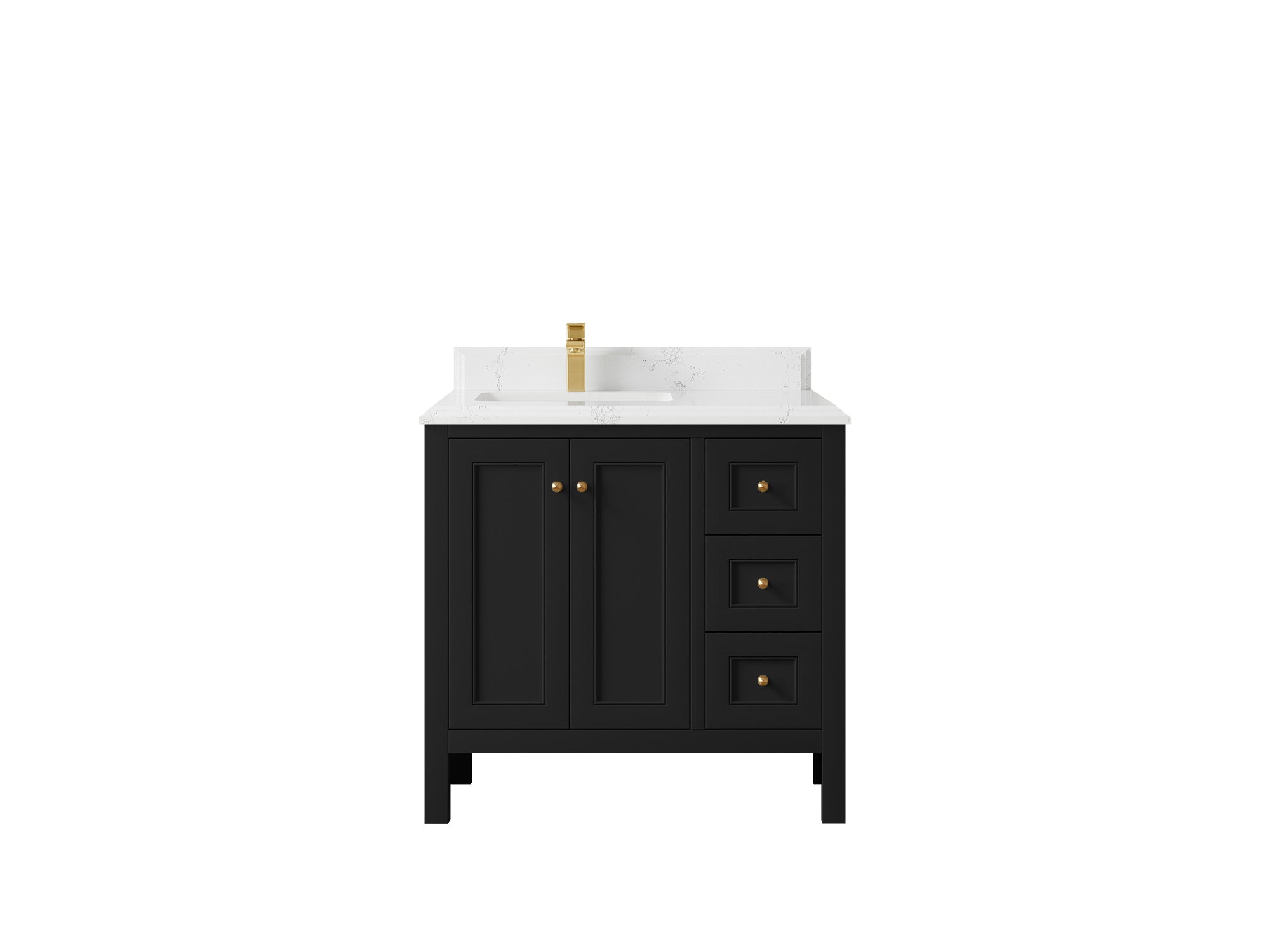 Nashville 36 in. W x 22 in. D Left Offset Sink Bathroom Vanity - Willow Bath and Vanity