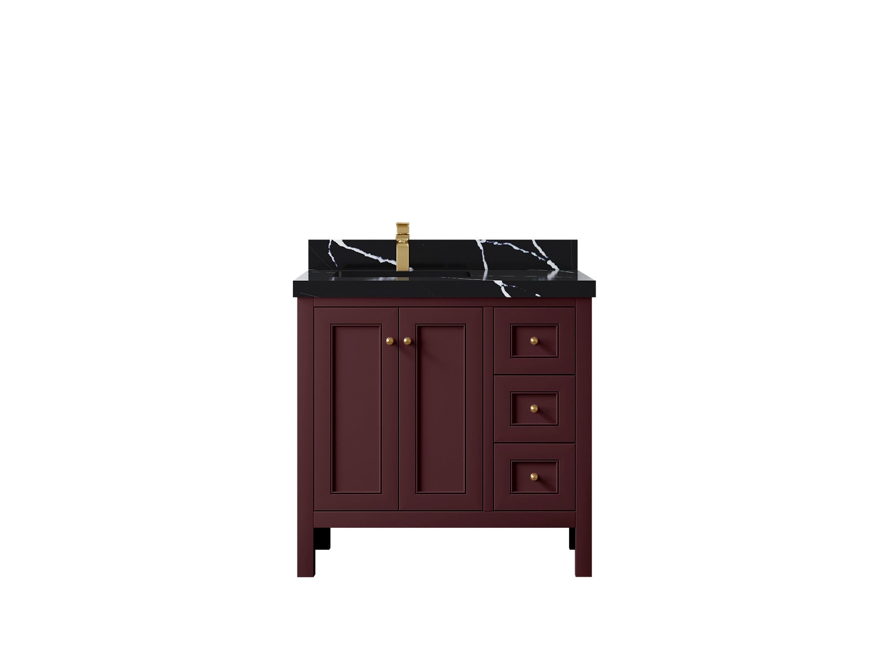 Nashville 36 in. W x 22 in. D Left Offset Sink Bathroom Vanity - Willow Bath and Vanity