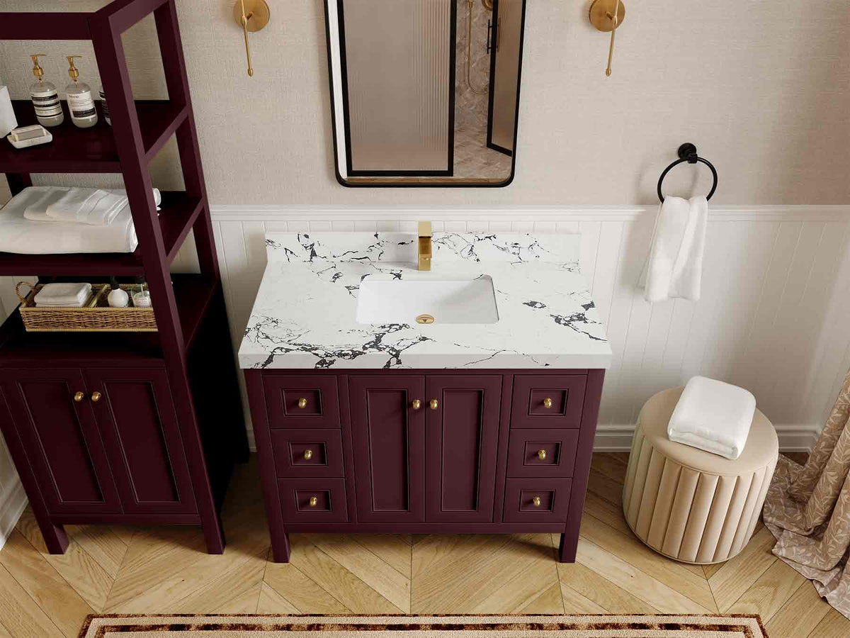 Nashville 42 in. W x 22 in. D Single Sink Bathroom Vanity - Willow Bath and Vanity