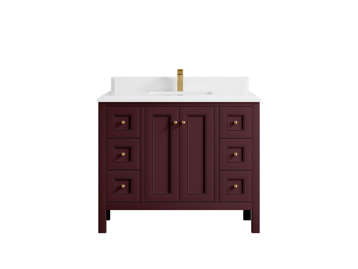Nashville 42 in. W x 22 in. D Single Sink Bathroom Vanity - Willow Bath and Vanity