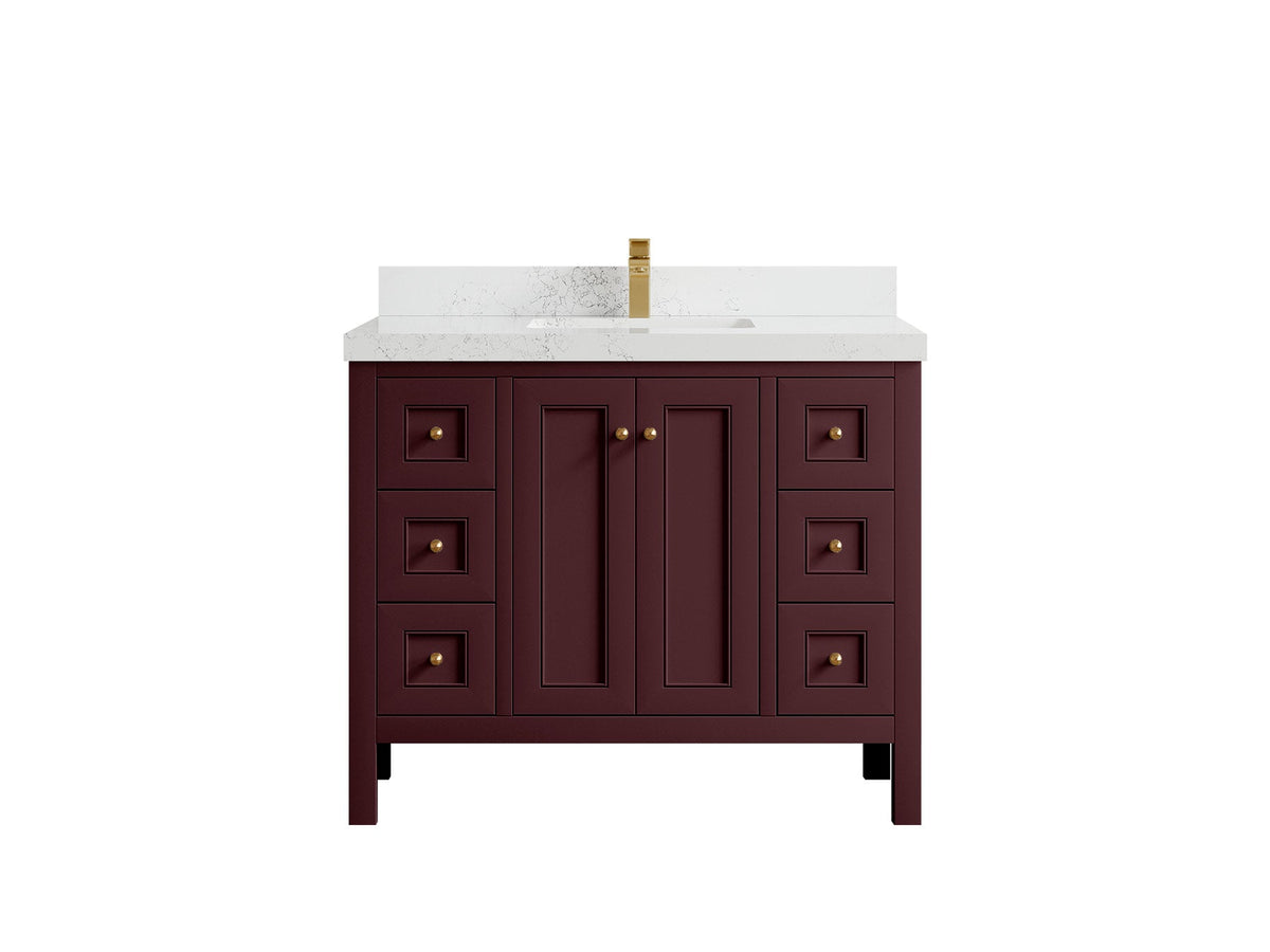 Nashville 42 in. W x 22 in. D Single Sink Bathroom Vanity - Willow Bath and Vanity
