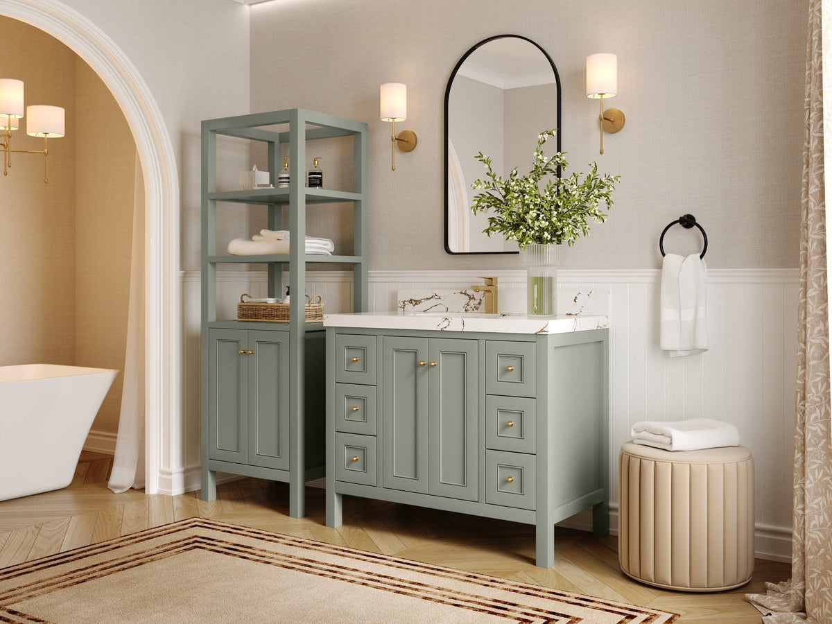 Nashville 42 in. W x 22 in. D Single Sink Bathroom Vanity - Willow Bath and Vanity