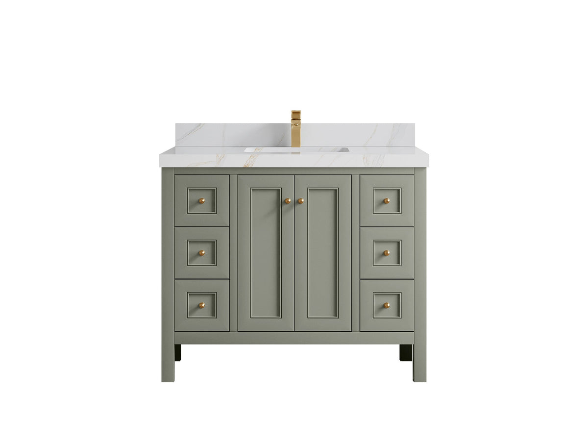 Nashville 42 in. W x 22 in. D Single Sink Bathroom Vanity - Willow Bath and Vanity