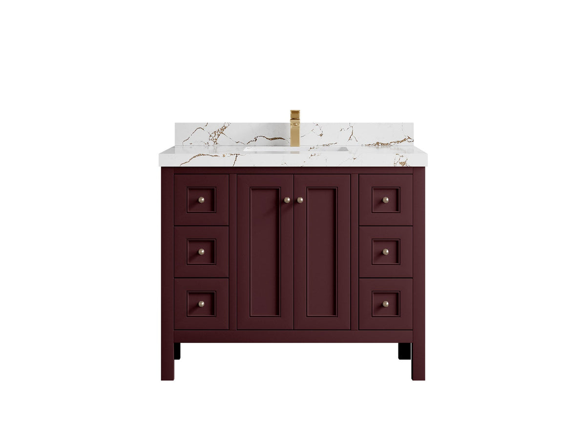 Nashville 42 in. W x 22 in. D Single Sink Bathroom Vanity - Willow Bath and Vanity