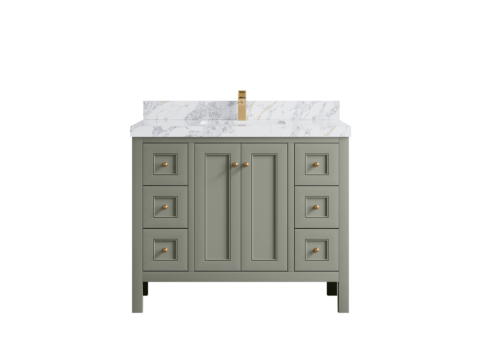 Nashville 42 in. W x 22 in. D Single Sink Bathroom Vanity - Willow Bath and Vanity