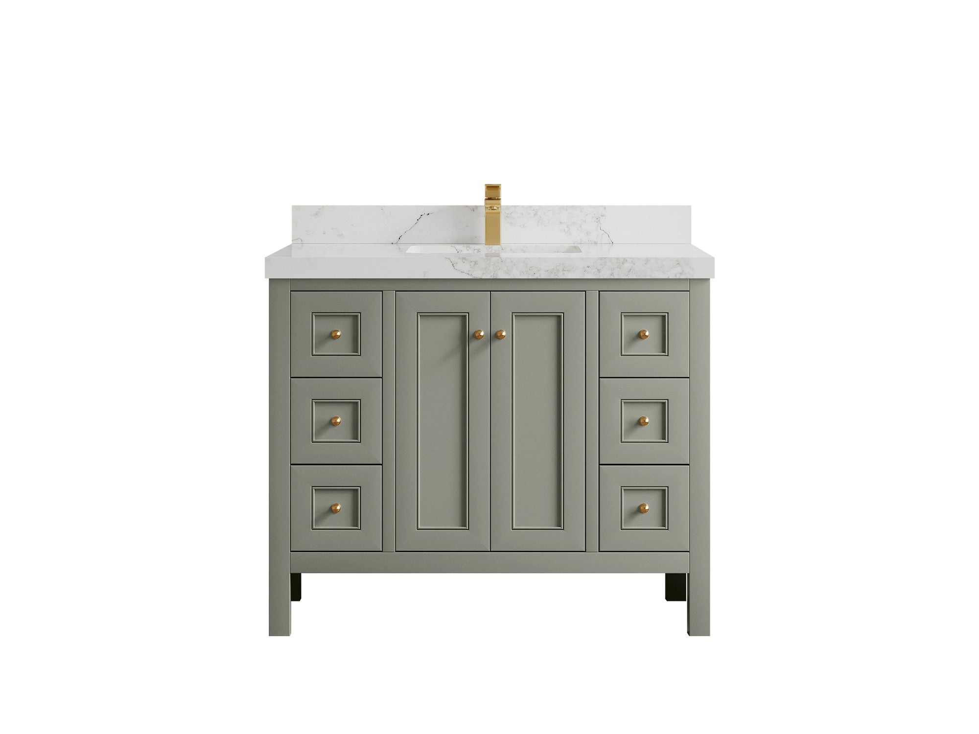 Nashville 42 in. W x 22 in. D Single Sink Bathroom Vanity - Willow Bath and Vanity