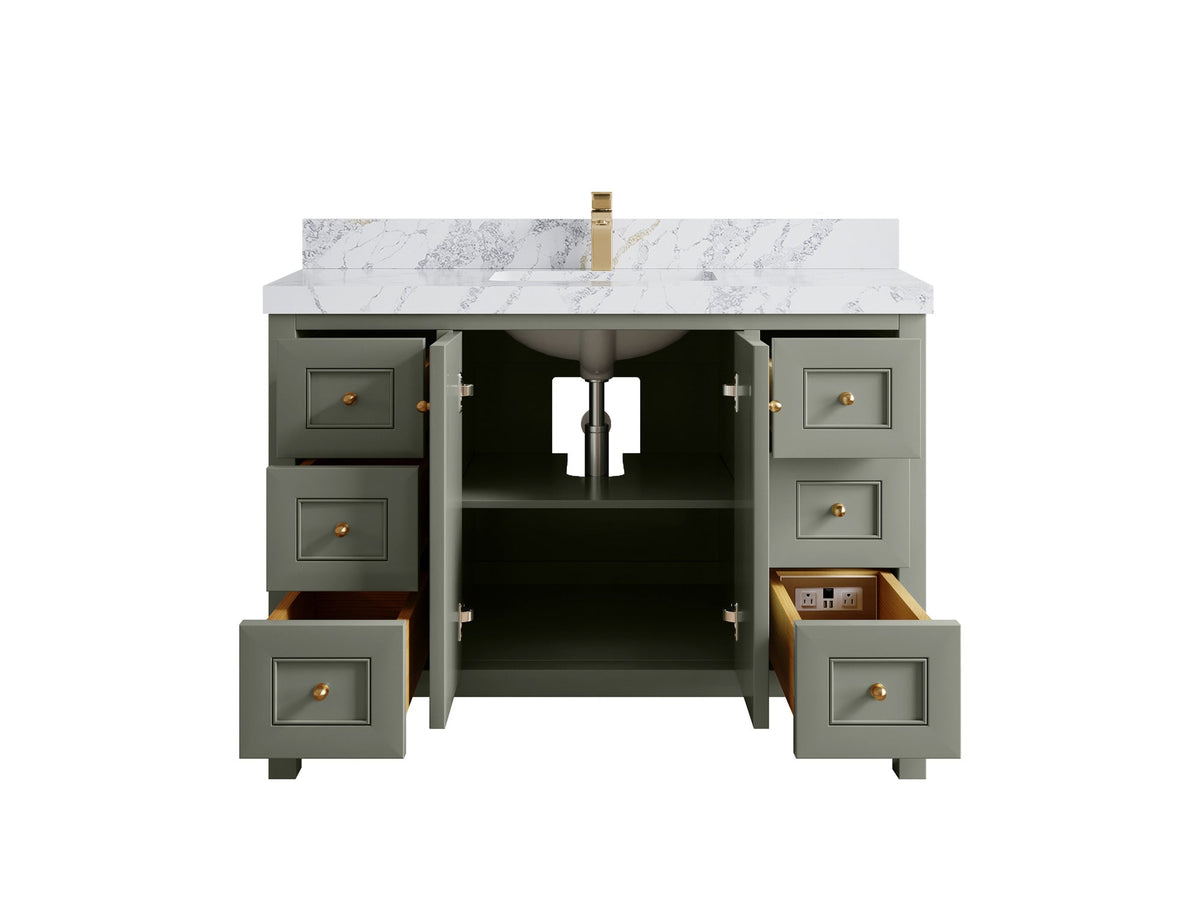 Nashville 48 in. W x 22 in. D Single Sink Bathroom Vanity - Willow Bath and Vanity