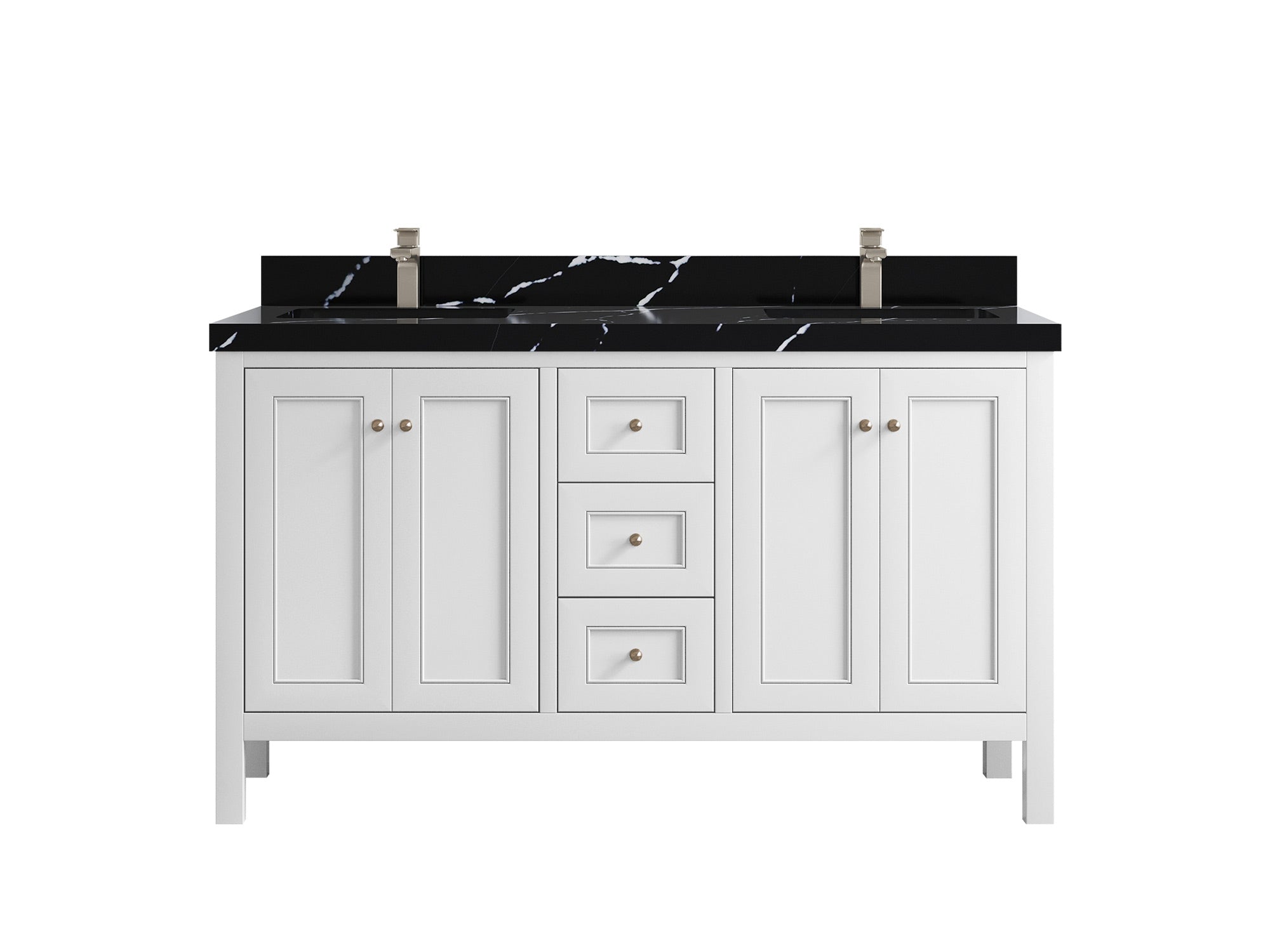 Nashville 60 in. W x 22 in. D Double Sink Bathroom Vanity - Willow Bath and Vanity