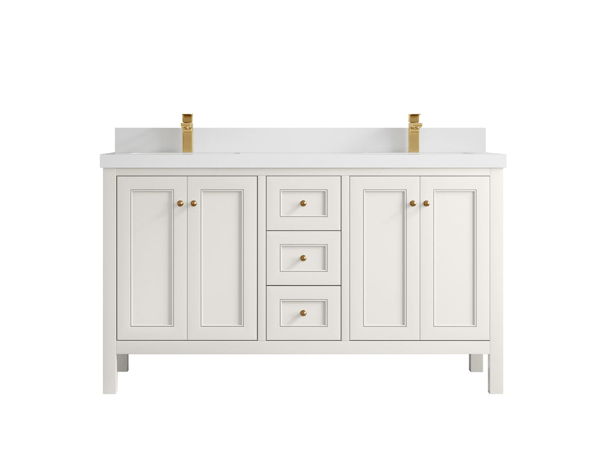 Nashville 60 in. W x 22 in. D Double Sink Bathroom Vanity - Willow Bath and Vanity