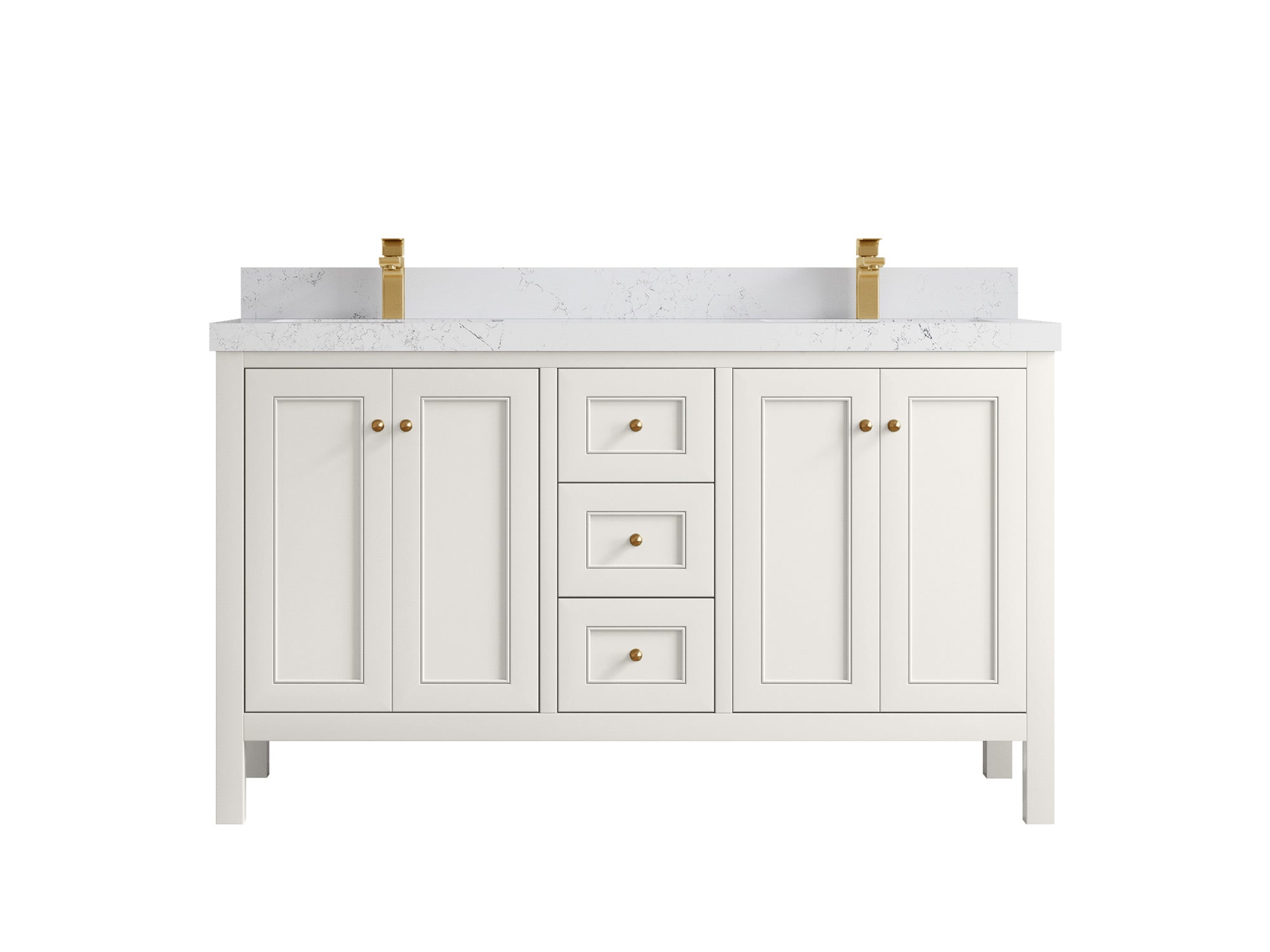 Nashville 60 in. W x 22 in. D Double Sink Bathroom Vanity - Willow Bath and Vanity