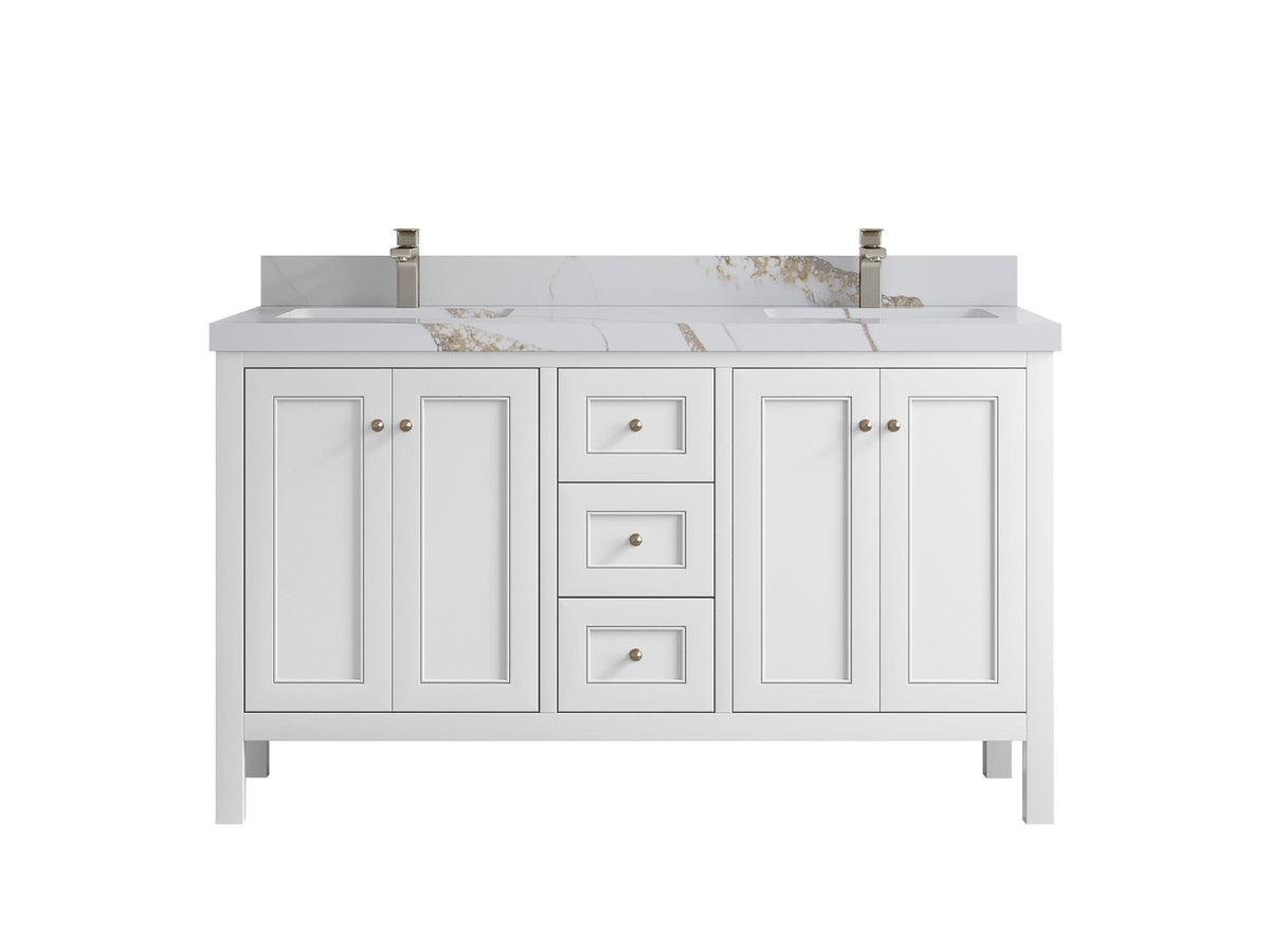 Nashville 60 in. W x 22 in. D Double Sink Bathroom Vanity - Willow Bath and Vanity