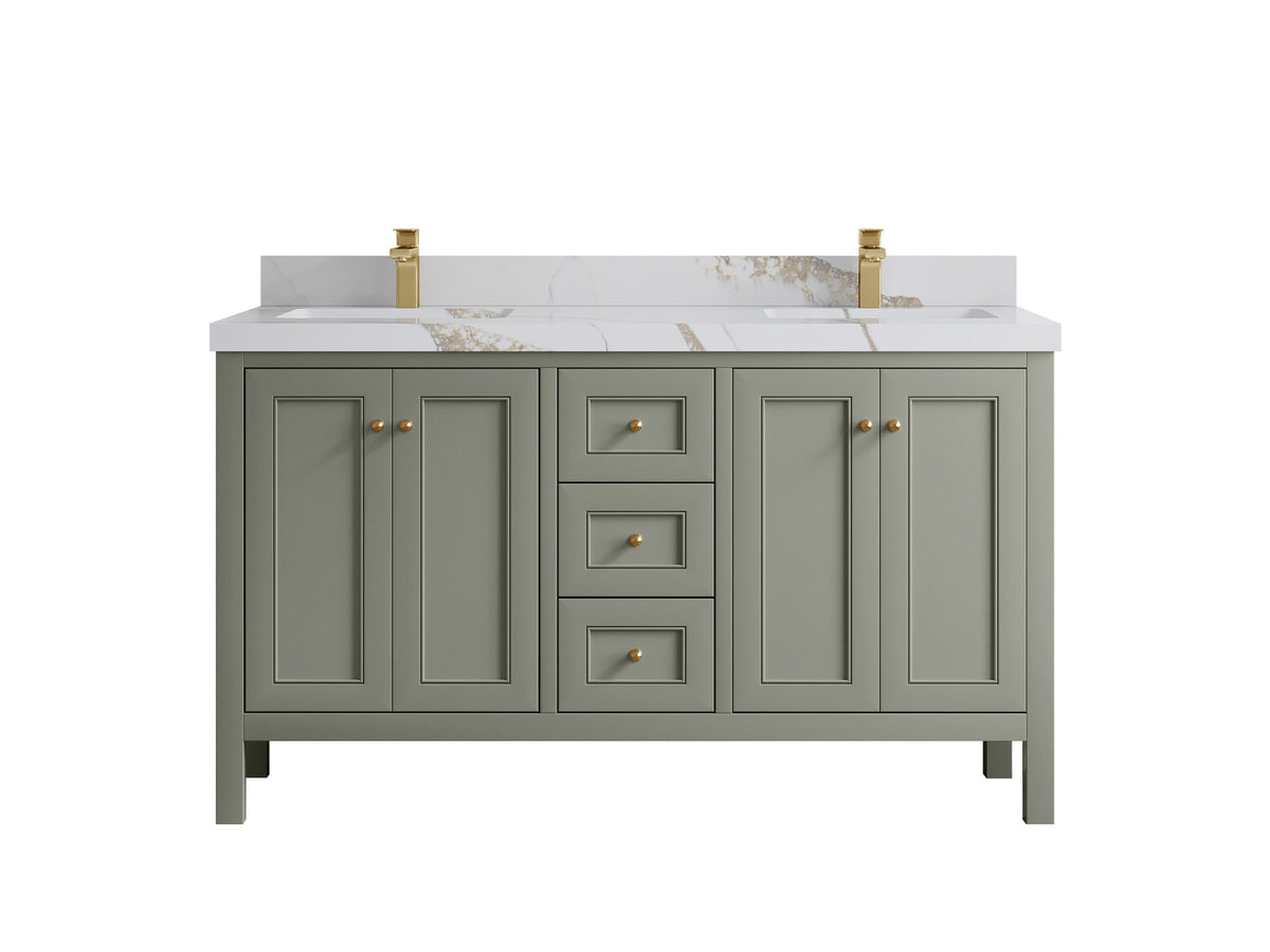 Nashville 60 in. W x 22 in. D Double Sink Bathroom Vanity - Willow Bath and Vanity