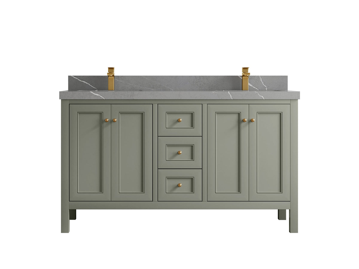 Nashville 60 in. W x 22 in. D Double Sink Bathroom Vanity - Willow Bath and Vanity