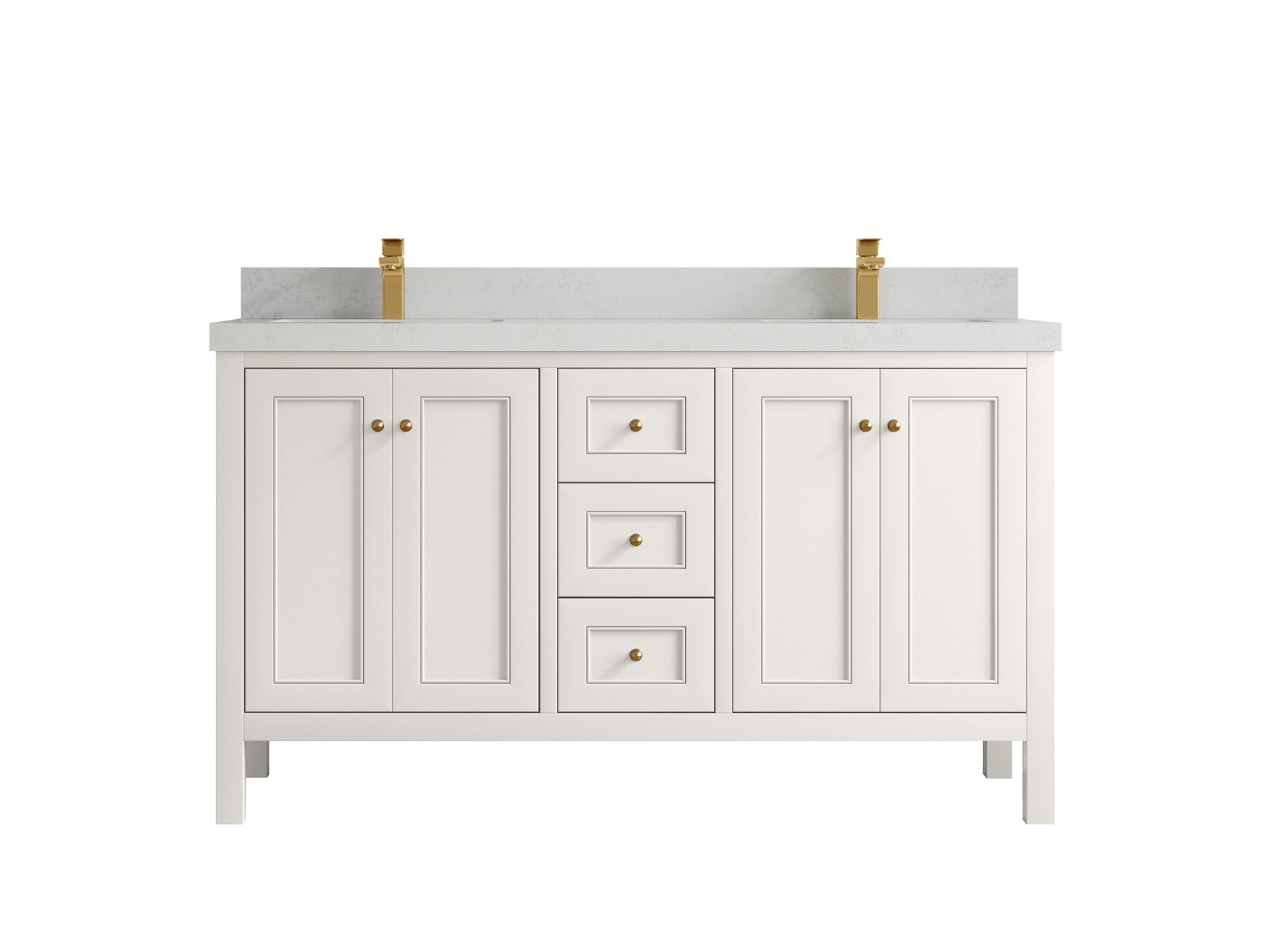 Nashville 60 in. W x 22 in. D Double Sink Bathroom Vanity - Willow Bath and Vanity