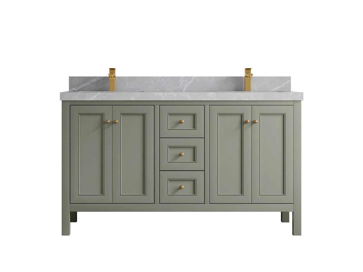Nashville 60 in. W x 22 in. D Double Sink Bathroom Vanity - Willow Bath and Vanity