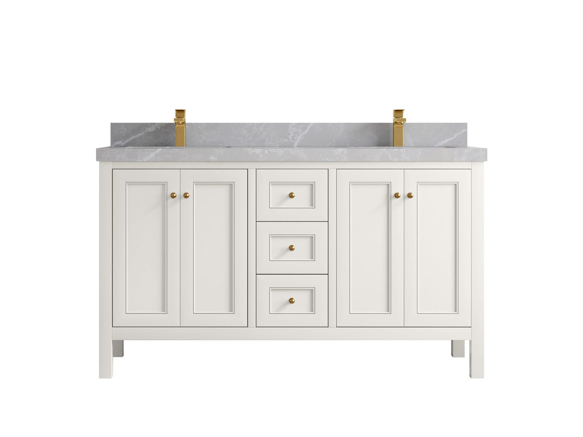 Nashville 60 in. W x 22 in. D Double Sink Bathroom Vanity - Willow Bath and Vanity