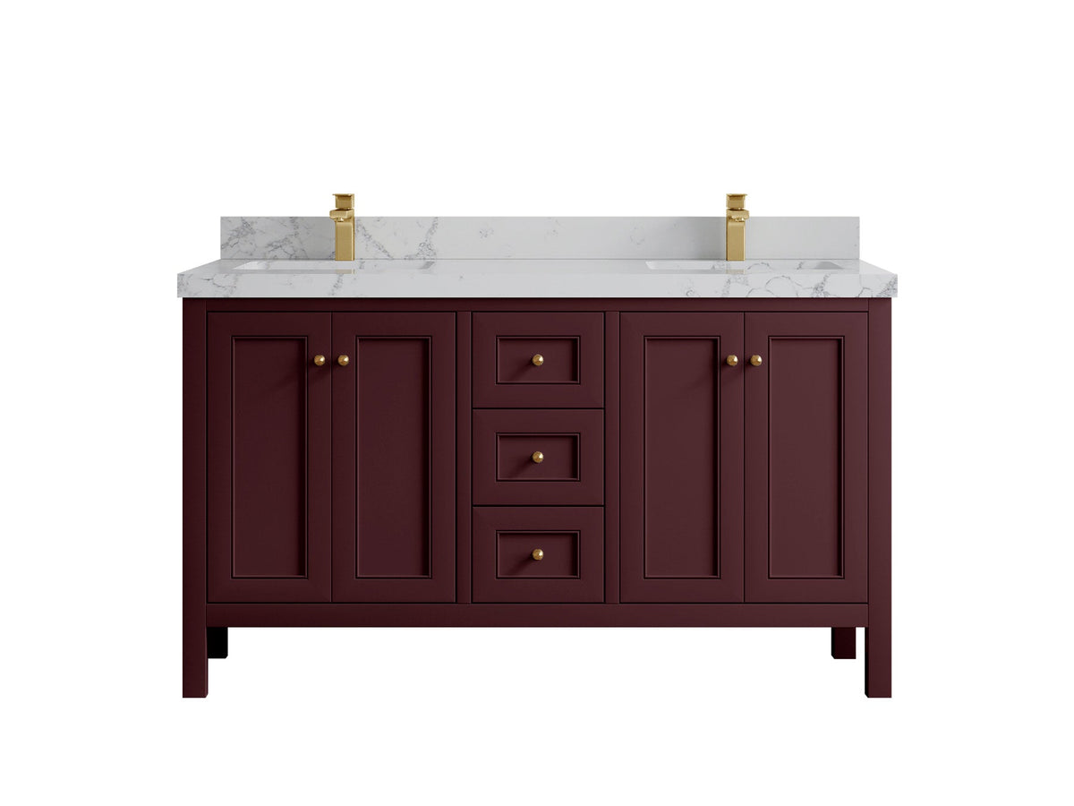 Nashville 60 in. W x 22 in. D Double Sink Bathroom Vanity - Willow Bath and Vanity