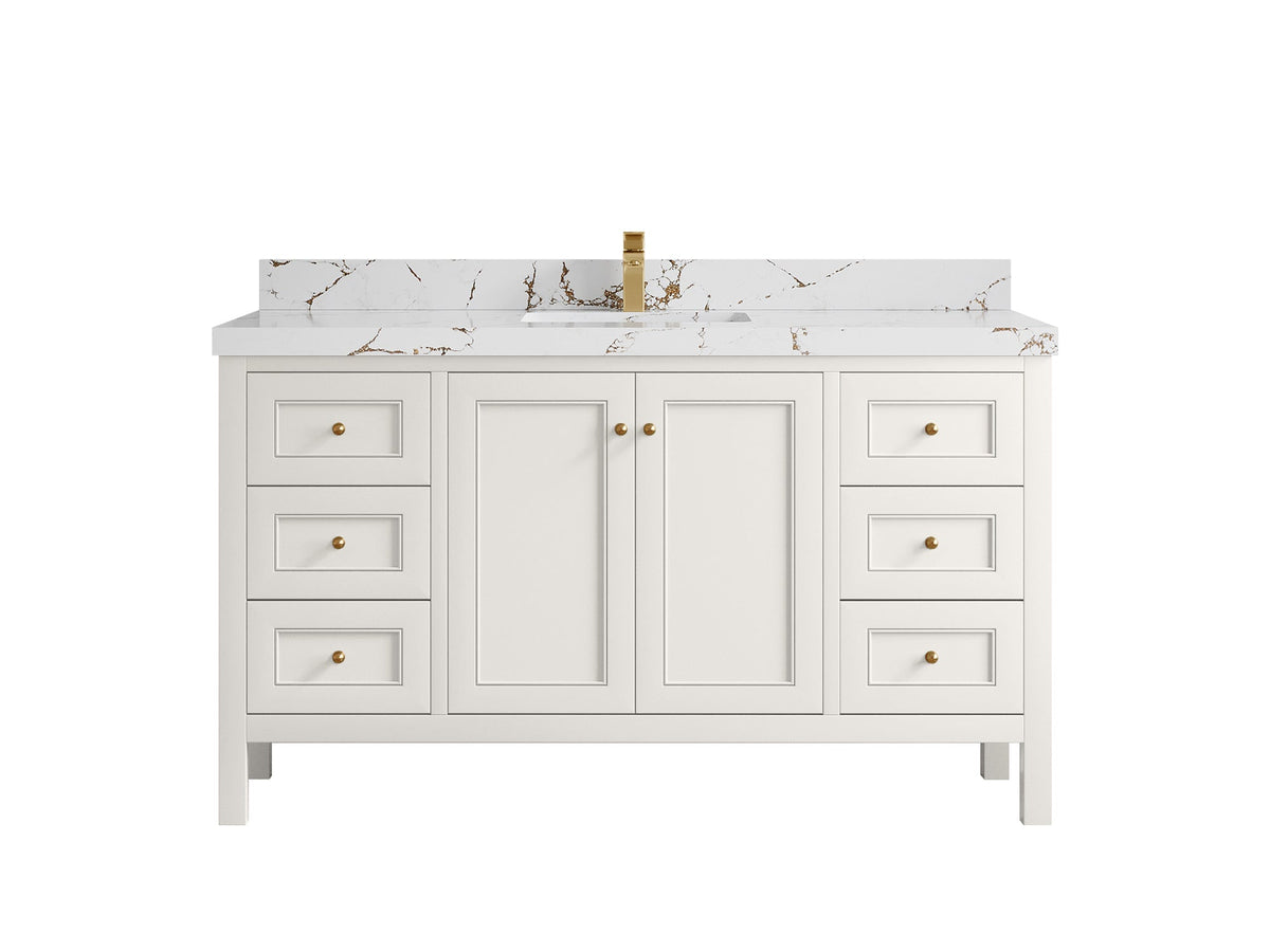 Nashville 60 in. W x 22 in. D Single Sink Bathroom Vanity - Willow Bath and Vanity