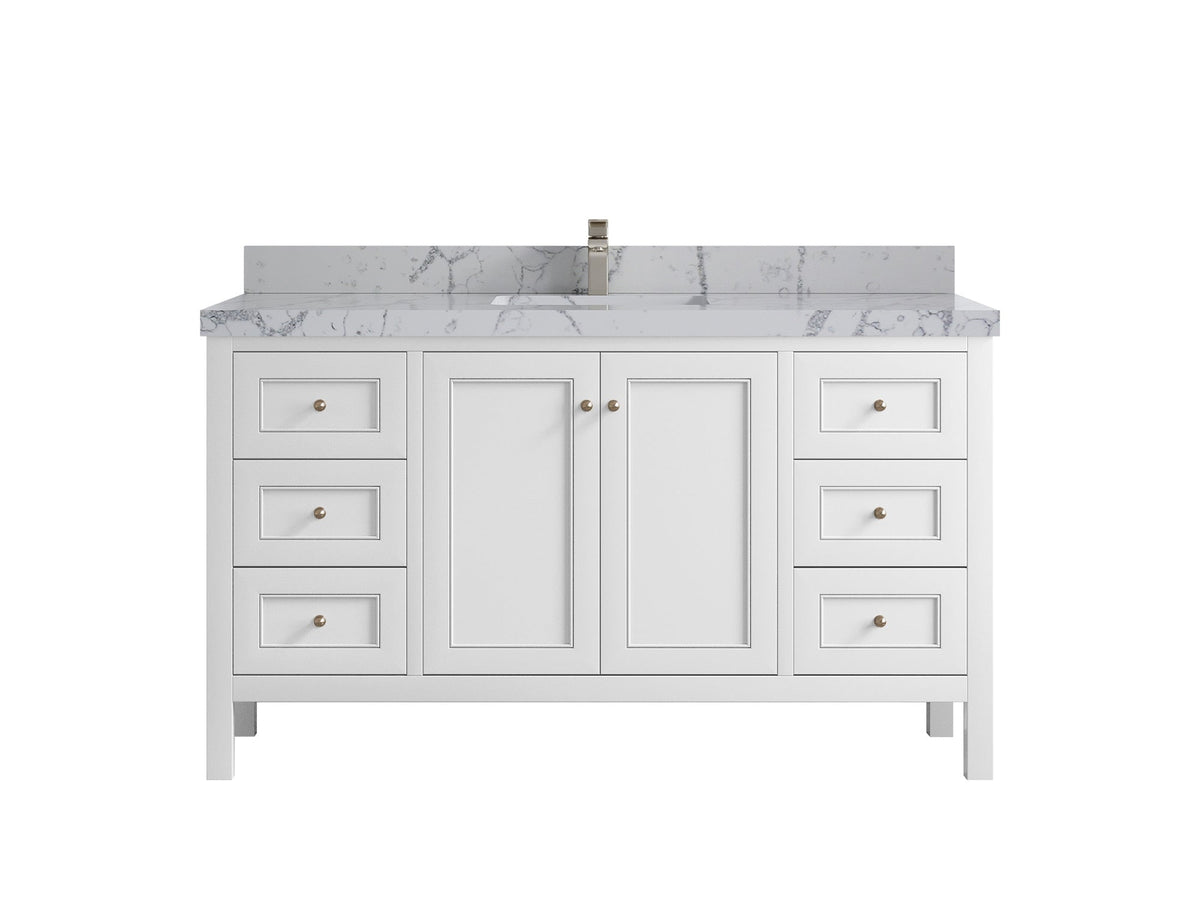 Nashville 60 in. W x 22 in. D Single Sink Bathroom Vanity - Willow Bath and Vanity