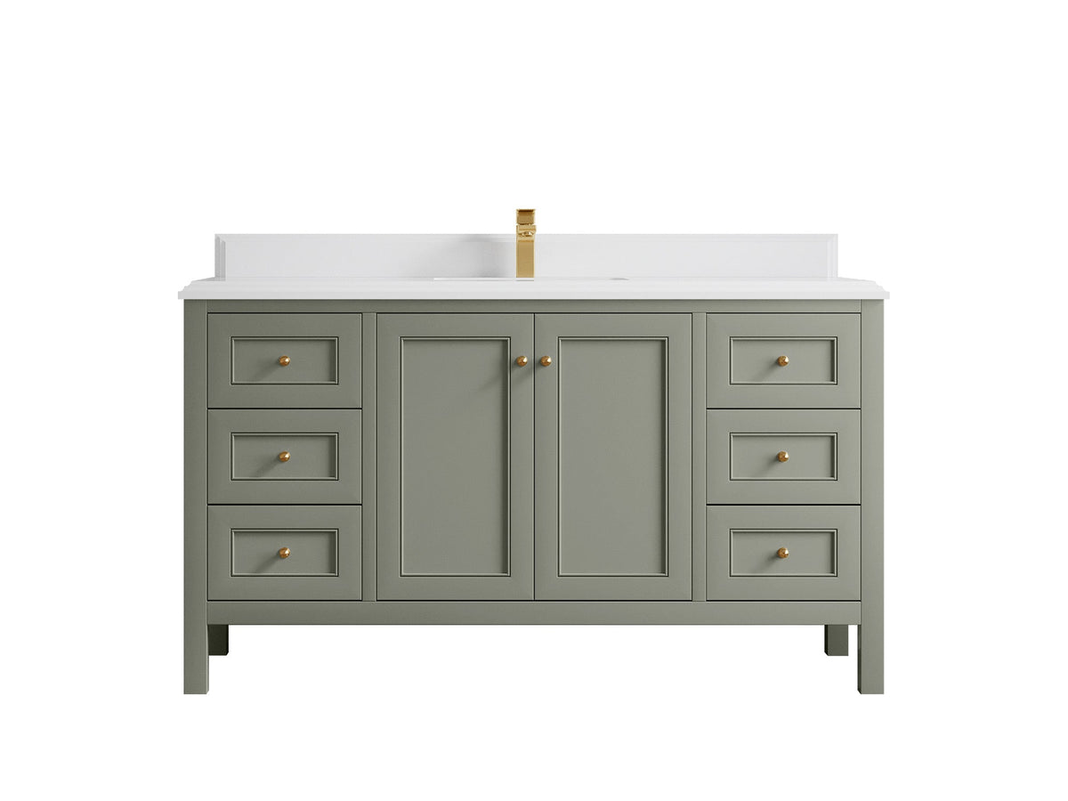Nashville 60 in. W x 22 in. D Single Sink Bathroom Vanity - Willow Bath and Vanity