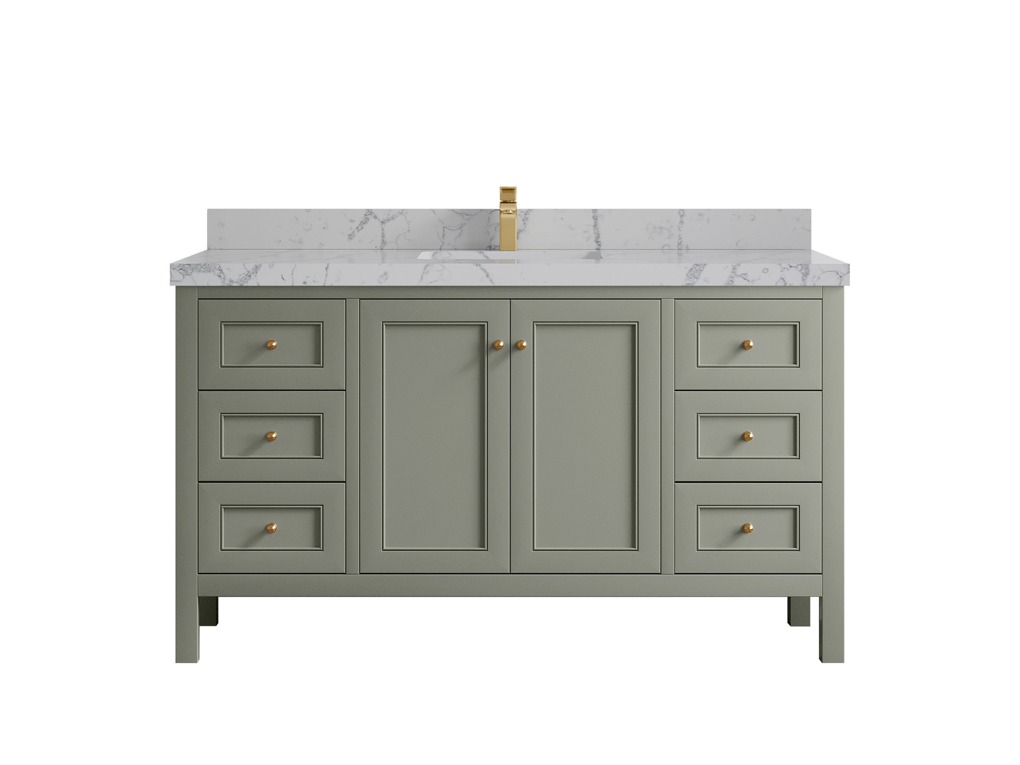 Nashville 60 in. W x 22 in. D Single Sink Bathroom Vanity - Willow Bath and Vanity