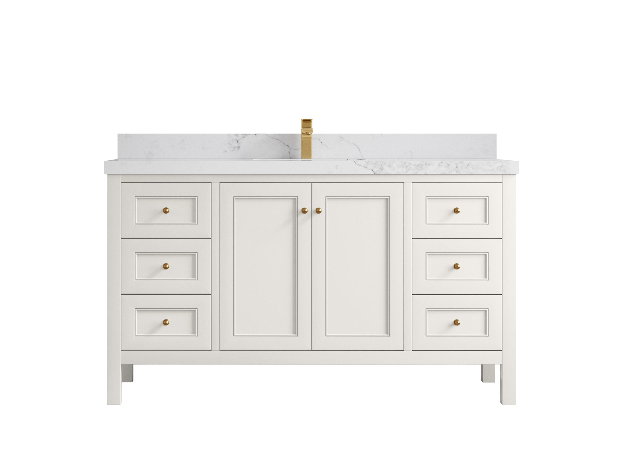 Nashville 60 in. W x 22 in. D Single Sink Bathroom Vanity - Willow Bath and Vanity