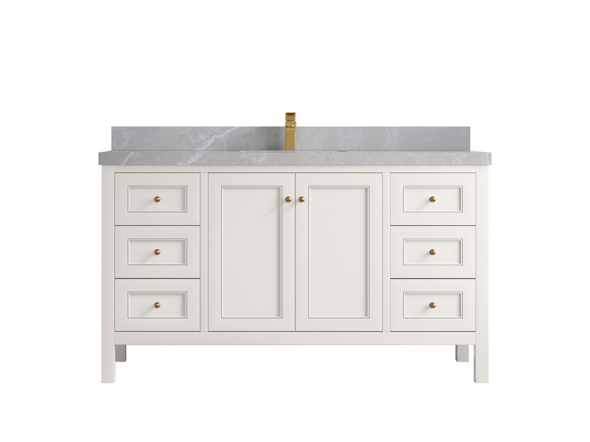 Nashville 60 in. W x 22 in. D Single Sink Bathroom Vanity - Willow Bath and Vanity