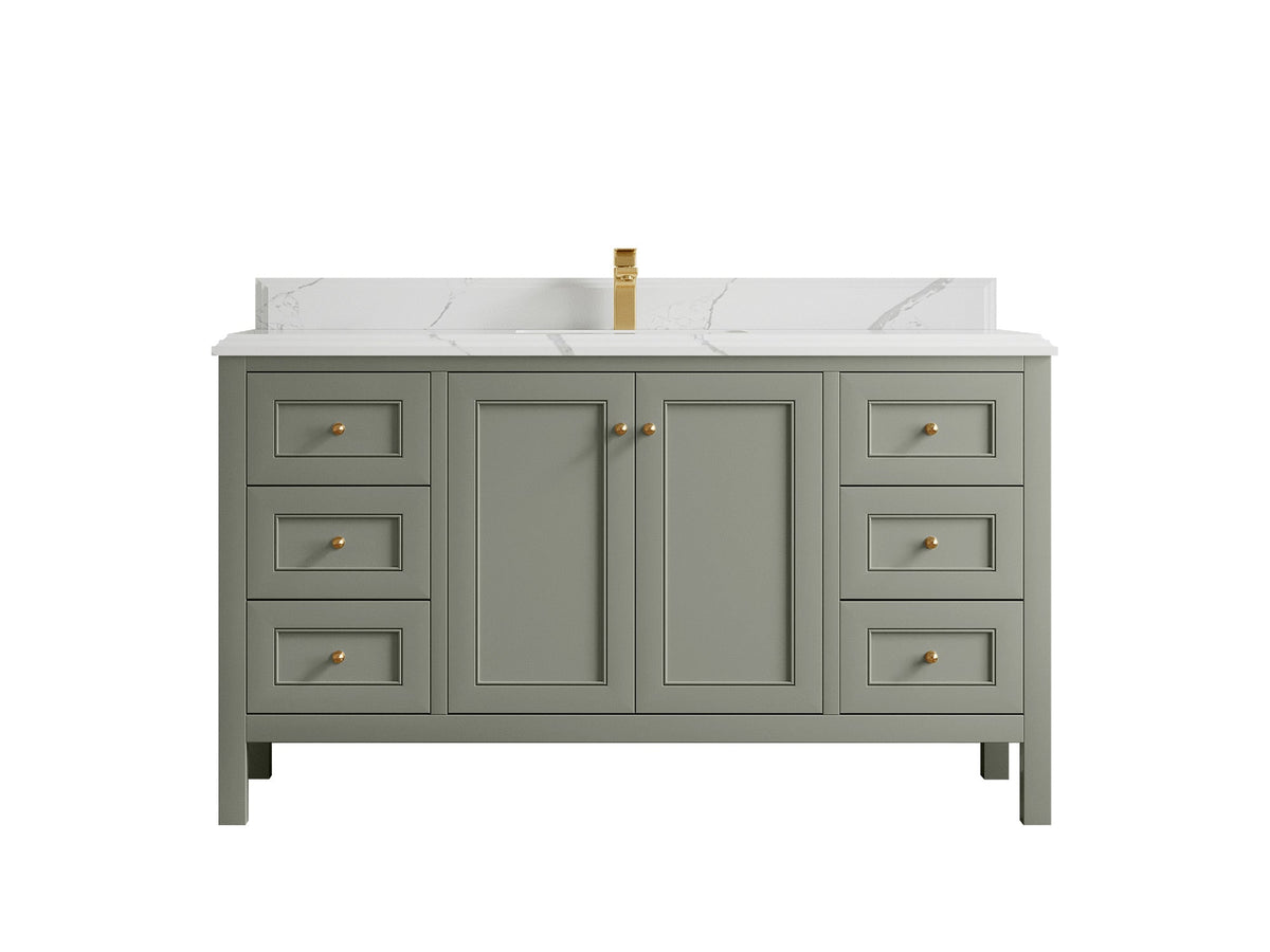 Nashville 60 in. W x 22 in. D Single Sink Bathroom Vanity - Willow Bath and Vanity