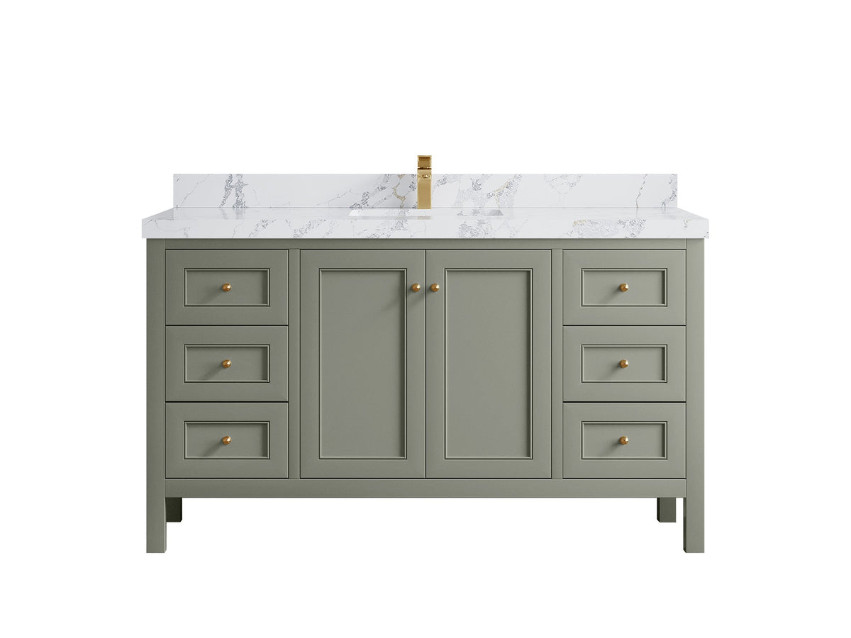 Nashville 60 in. W x 22 in. D Single Sink Bathroom Vanity - Willow Bath and Vanity