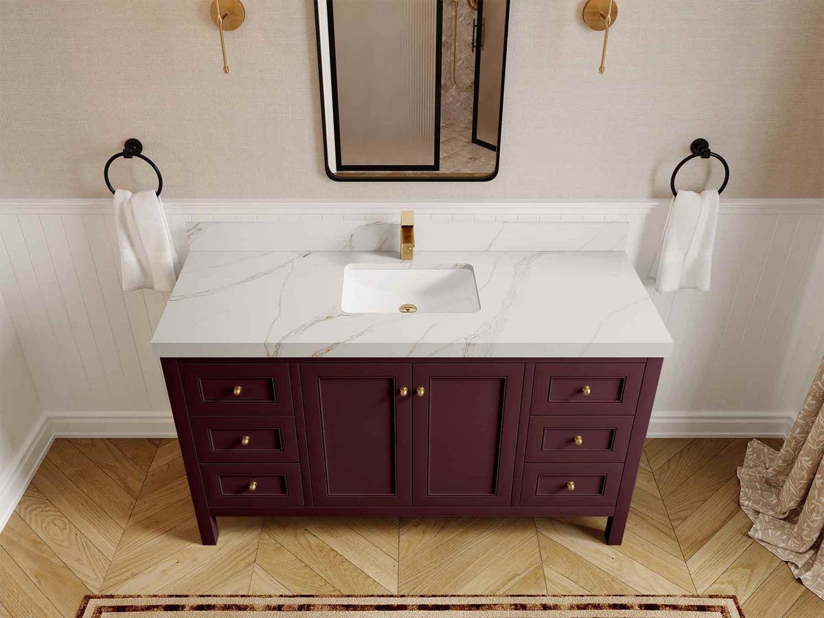 Nashville 60 in. W x 22 in. D Single Sink Bathroom Vanity - Willow Bath and Vanity