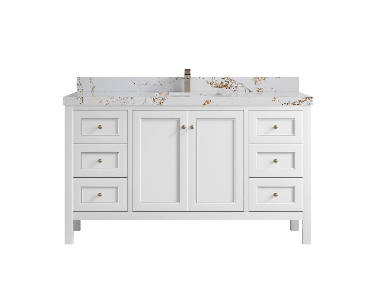 Nashville 60 in. W x 22 in. D Single Sink Bathroom Vanity - Willow Bath and Vanity